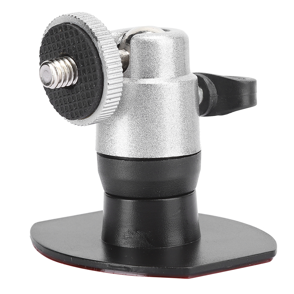 Doppelseitige Klebehalterung Hd-052 Aus Aluminiumlegierung Für Autos, Kompatibel Mit Mini-automobildatenschreibern (silber).