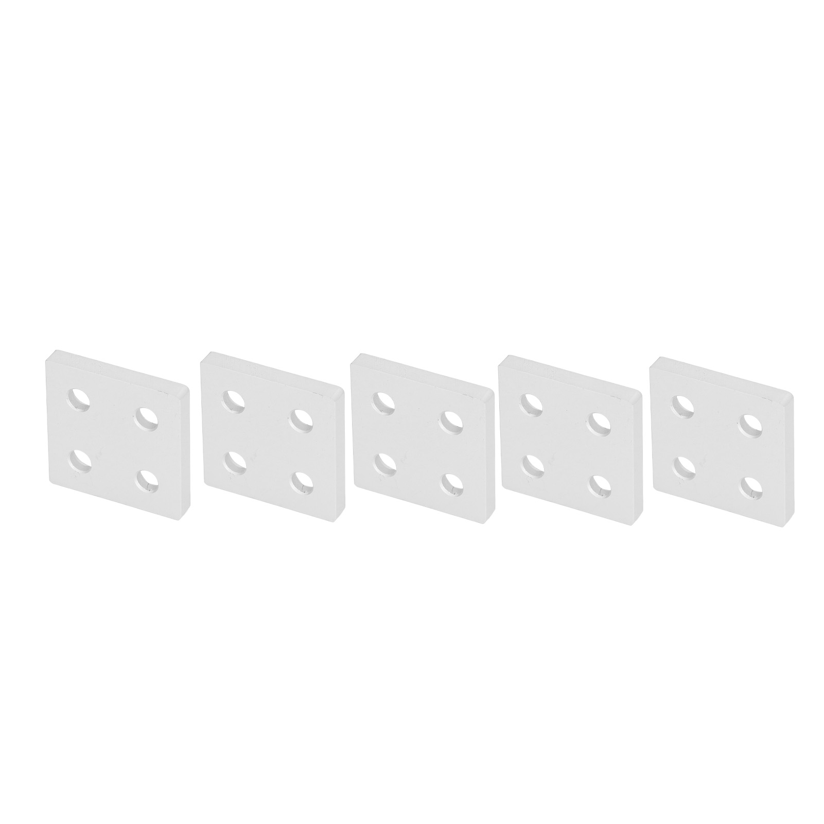 5 Stück Aluminiumprofil-endkappen, Abdeckplatten Aus Metalllegierung, 4040 Doppelnut-linear-bewegungsteile, Silber