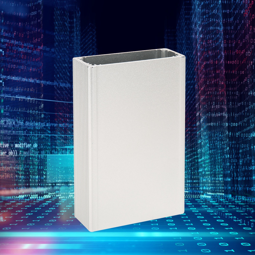Projektgehäuse Aus Matt-silbernem Aluminium Zur Wärmeableitung Von Elektronik-bastelprojekten, 27 X 66 X 100 Mm