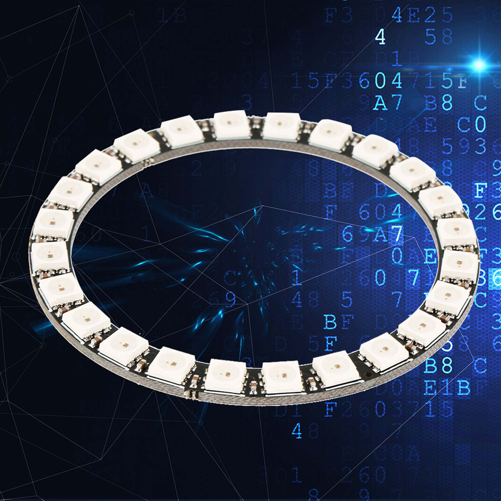 Ws2812 5050 24-bit Rgb-led-ringlicht Mit Integrierten Treibern