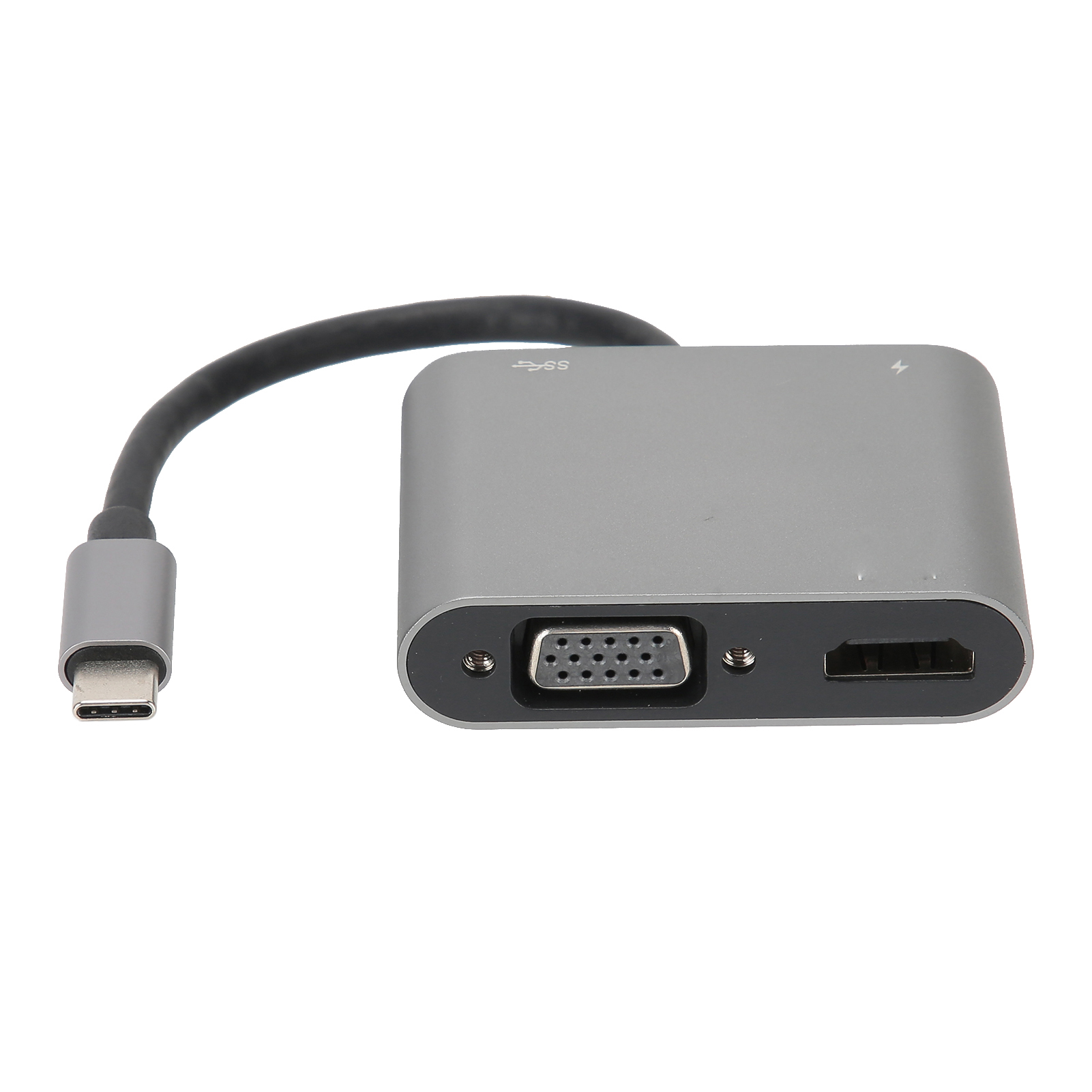 4-in-1 Usb-c Zu Hdmi/gigabit Hub-adapter (silber)