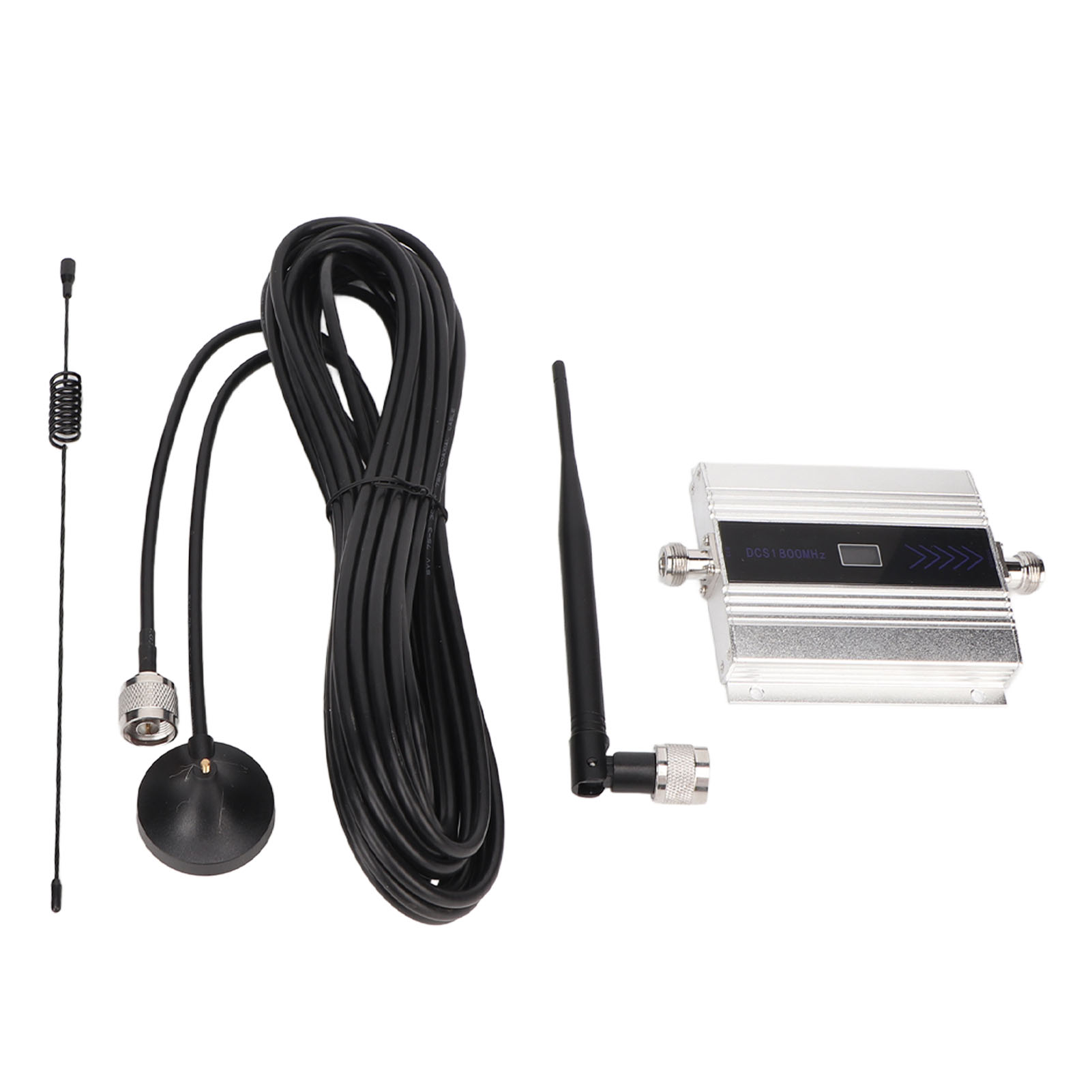 Hochleistungs-4g-mobilfunksignalverstärker, Kompatibel Mit Gsm, Dcs Und Wcdma, 1800 Mhz, 100-240 V, Silberner Eu-stecker.