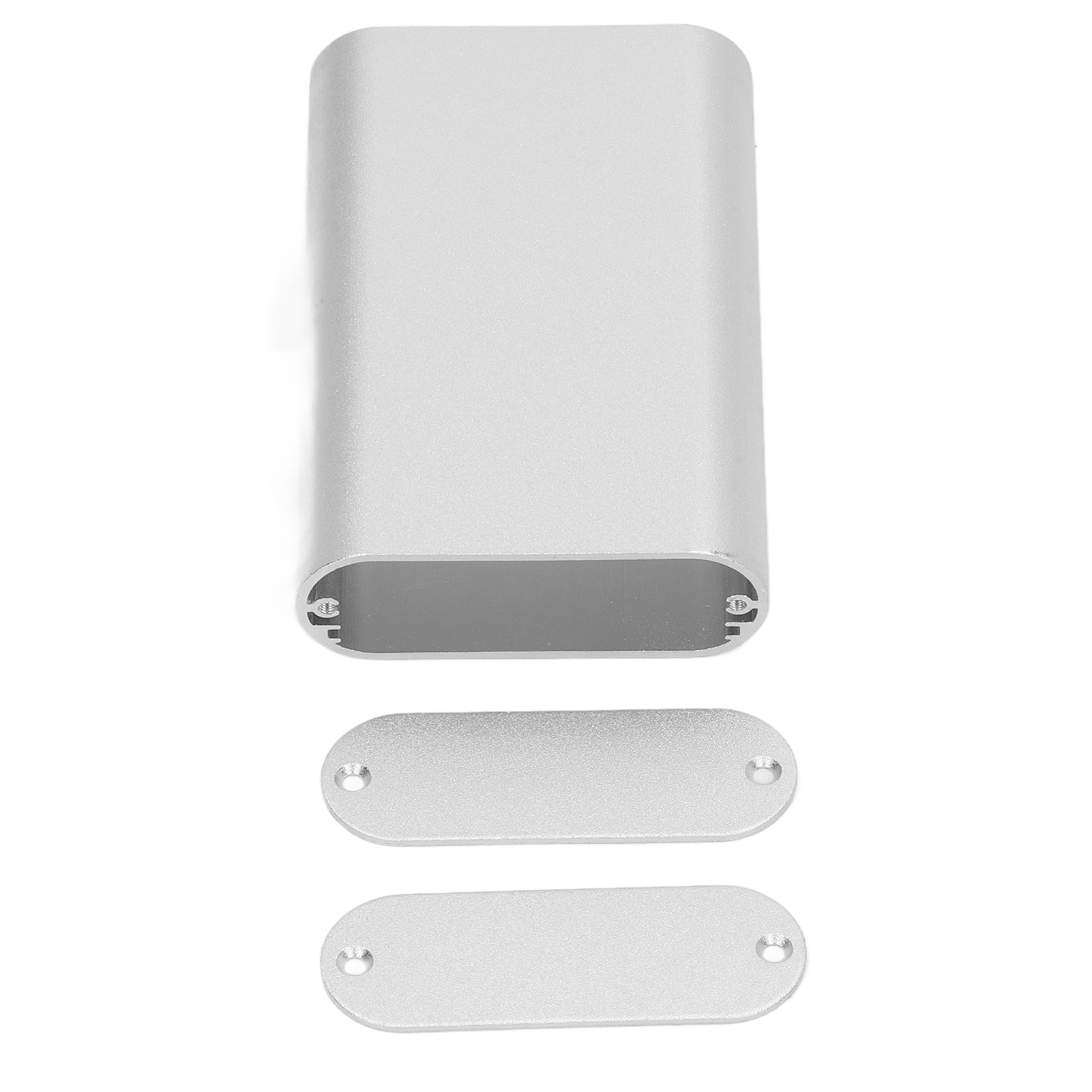 Elektronikgehäuse Aus Matt-silbernem Aluminium Für Leiterplatten, 24 X 70 X 110 Mm