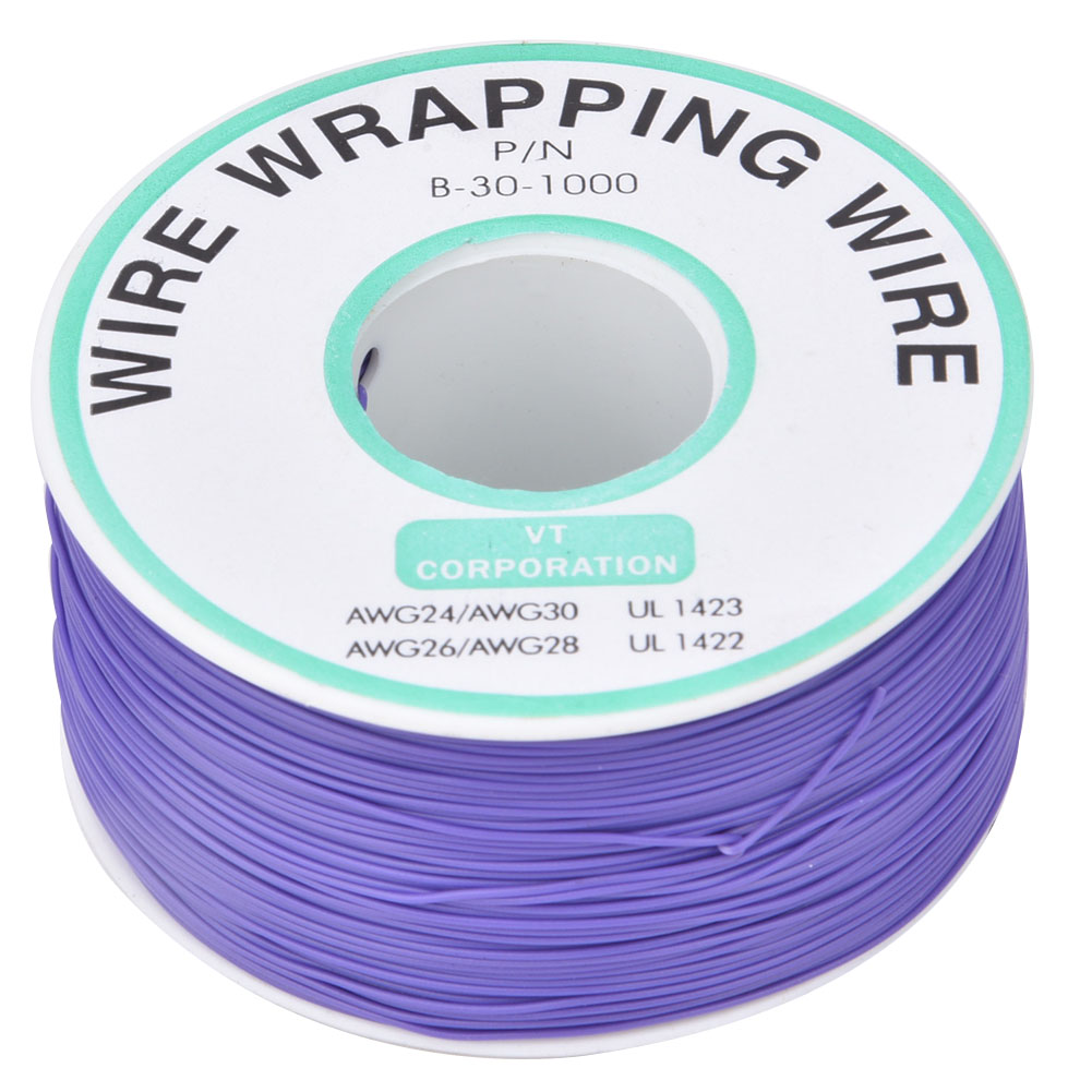 Ok Wire Violetter Leiterplatten-reparaturdraht, Verzinnter Kupferkern, 30 Awg, 300 M