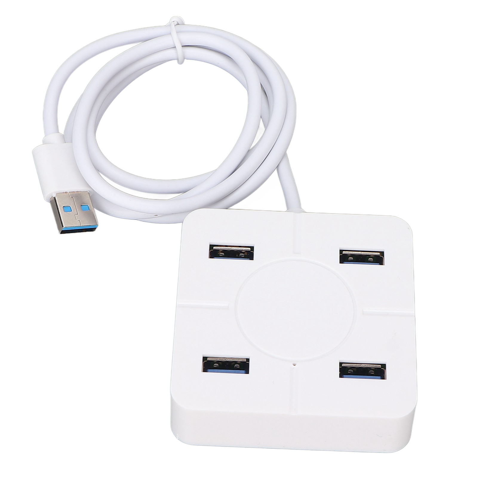 Weißer 4-port-usb-hub, Breite Kompatibilität, Leicht Und Tragbar, Desktop-usb-splitter Für Externe Festplatten