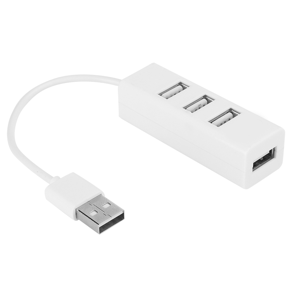4-port-usb-hub, Splitter, Dockingstation, Laptop-zubehör, Otg, Weiß, Datenübertragung