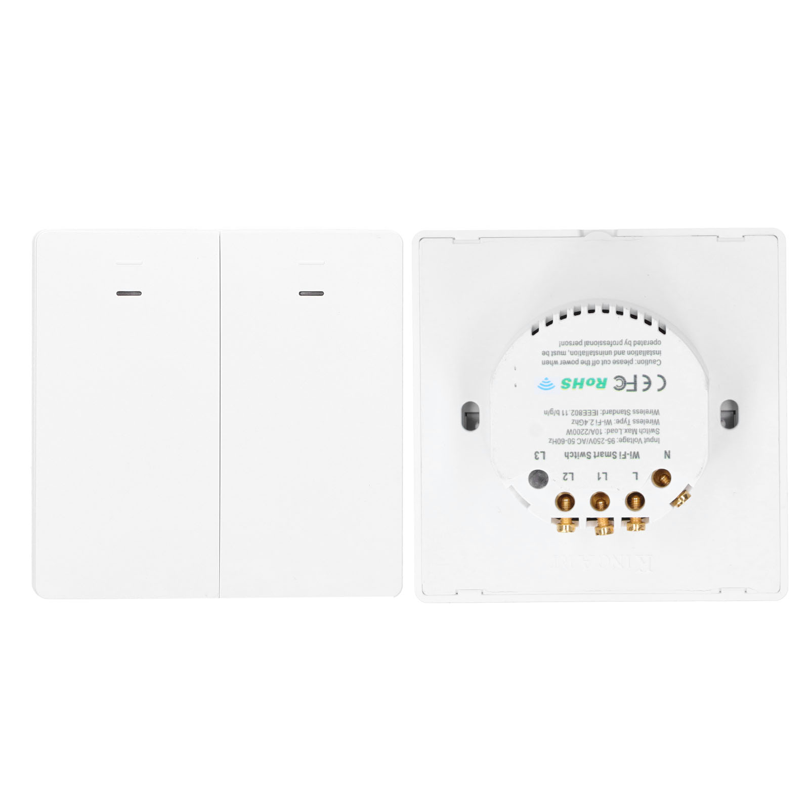 Intelligenter Schalter Mit Drahtloser Wlan-fernbedienung, 2200 W Leistungsverteilung, Uk-stecker 95–240 V Wechselstrom