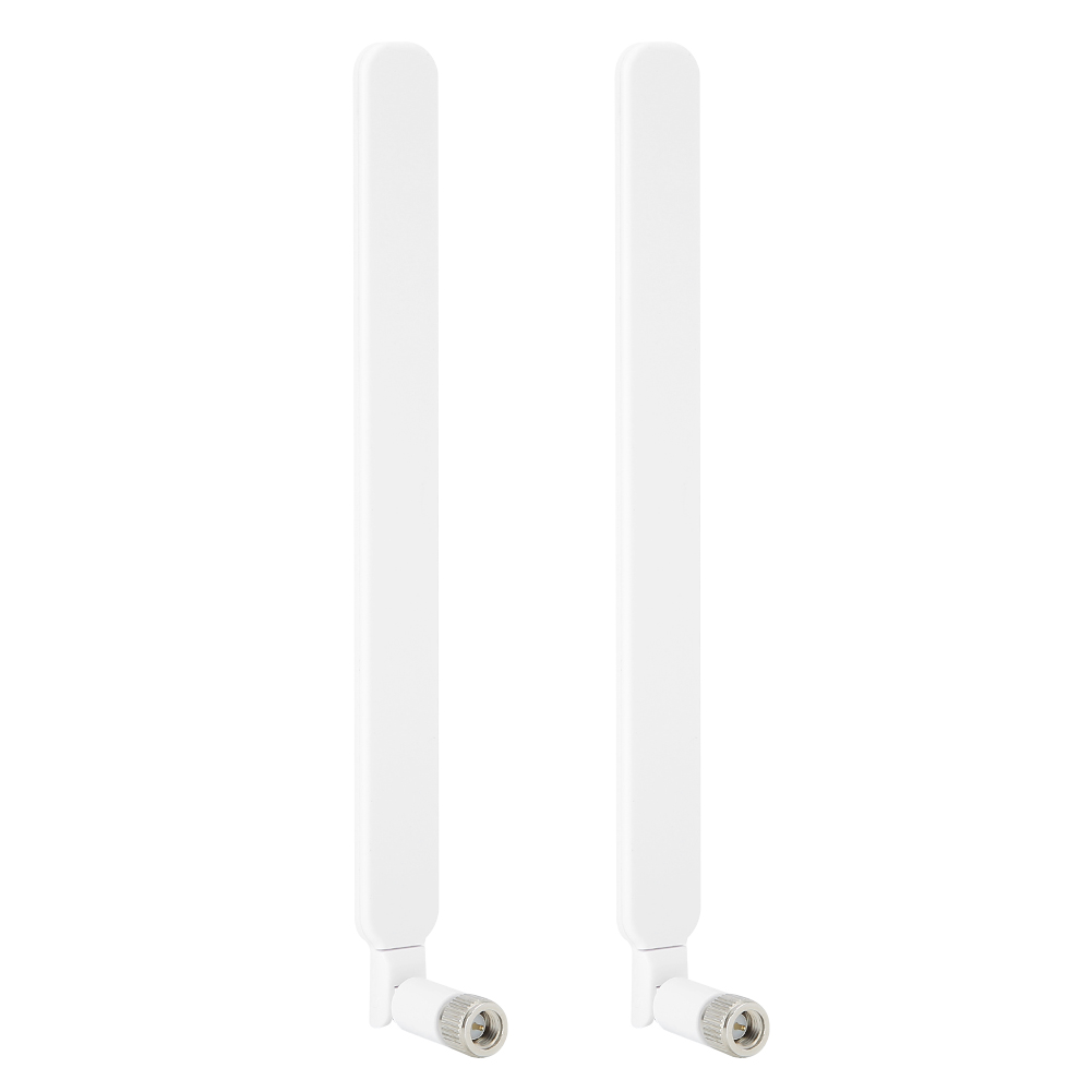 Packung Mit 2 Huawei 4g Lte B593 Cpe Router-antennen (männlich) Für Drahtlose Signalverstärker (weiß).