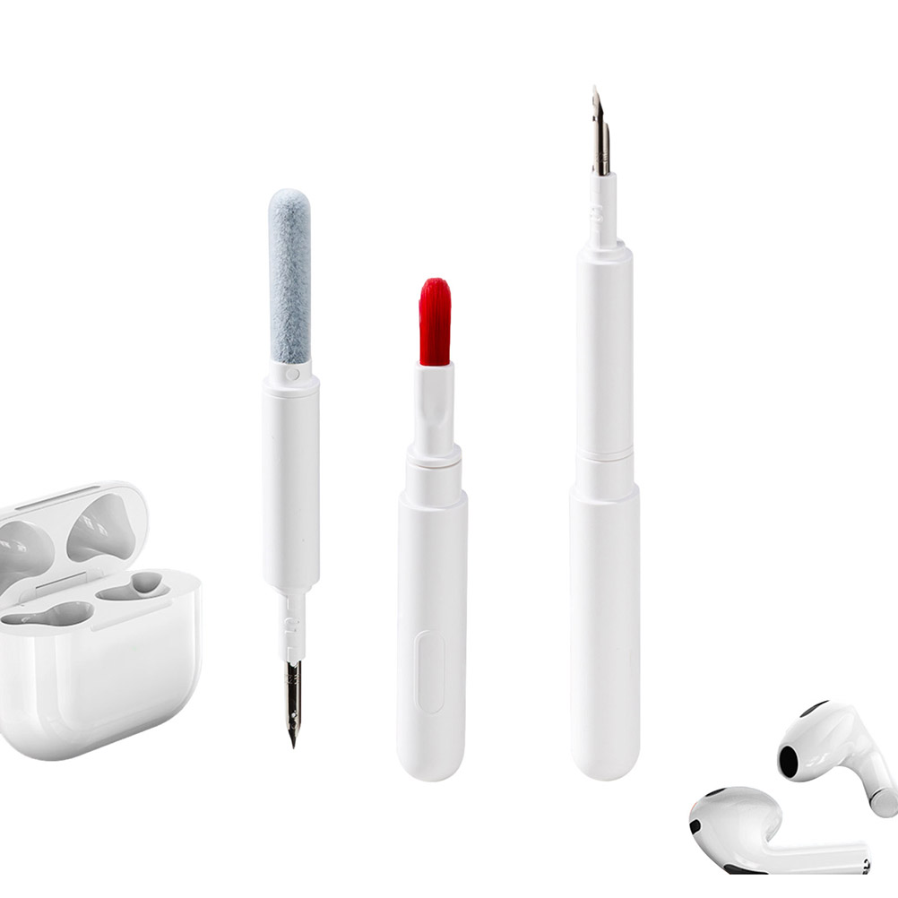 4-in-1 Multifunktions-reinigungsstift Mit Weicher Bürste Für Kopfhörer, Bluetooth-kopfhörer, Tastatur, Kamera Und Handy. Entfernt Staub Und Reinigt Staub.