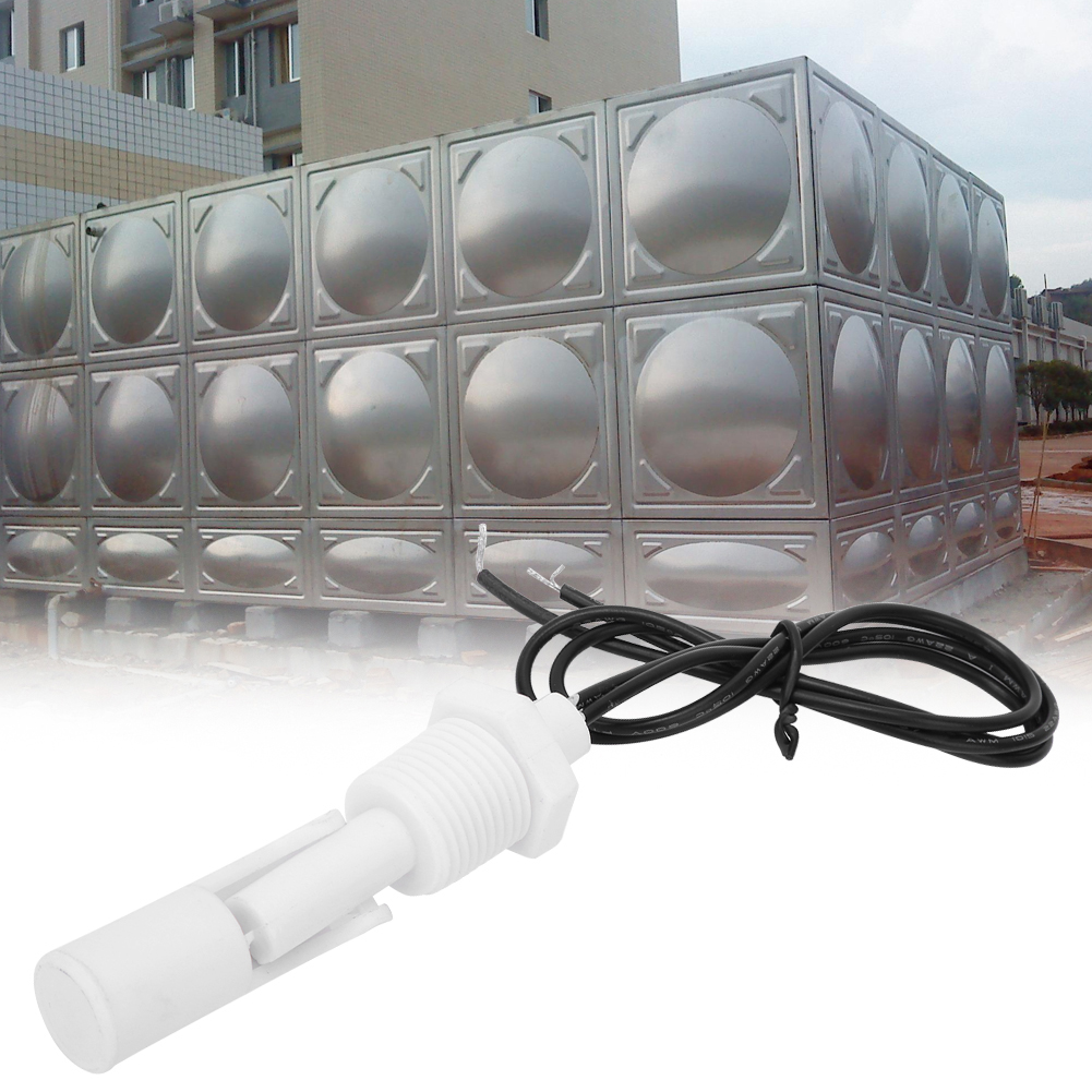 Packung Mit 2 Weißen Schwimmerschaltern Aus Pp-kunststoff, 1/2"-npt-gewinde, 0–110 V Dc