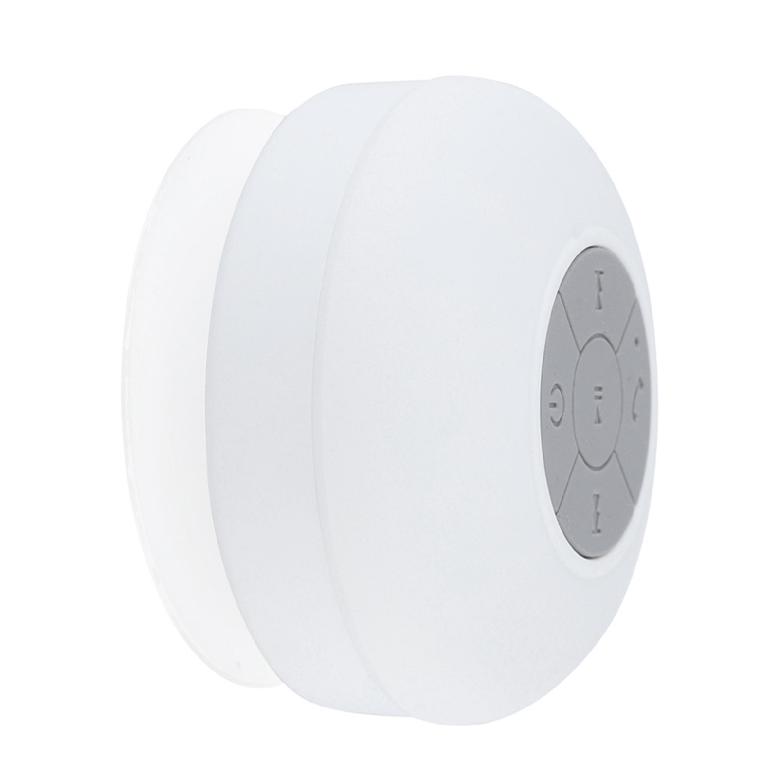 Mini Tragbarer Wasserdichter Kabelloser Bluetooth-lautsprecher Für Den Außenbereich Mit Saugnapf (weiß)