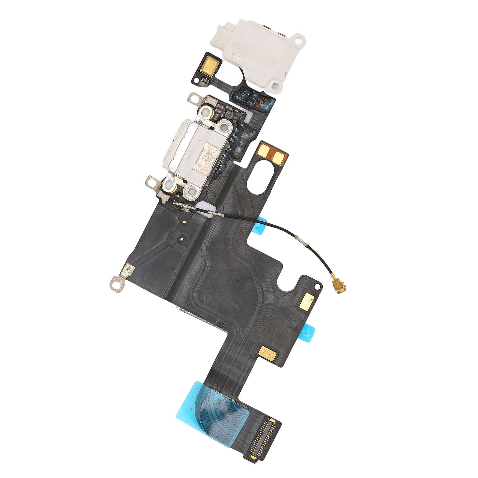Flexibles Ladekabel Mit Antenne, Kopfhöreranschluss Und Mikrofon Für Iphone 6 Plus (weiß)