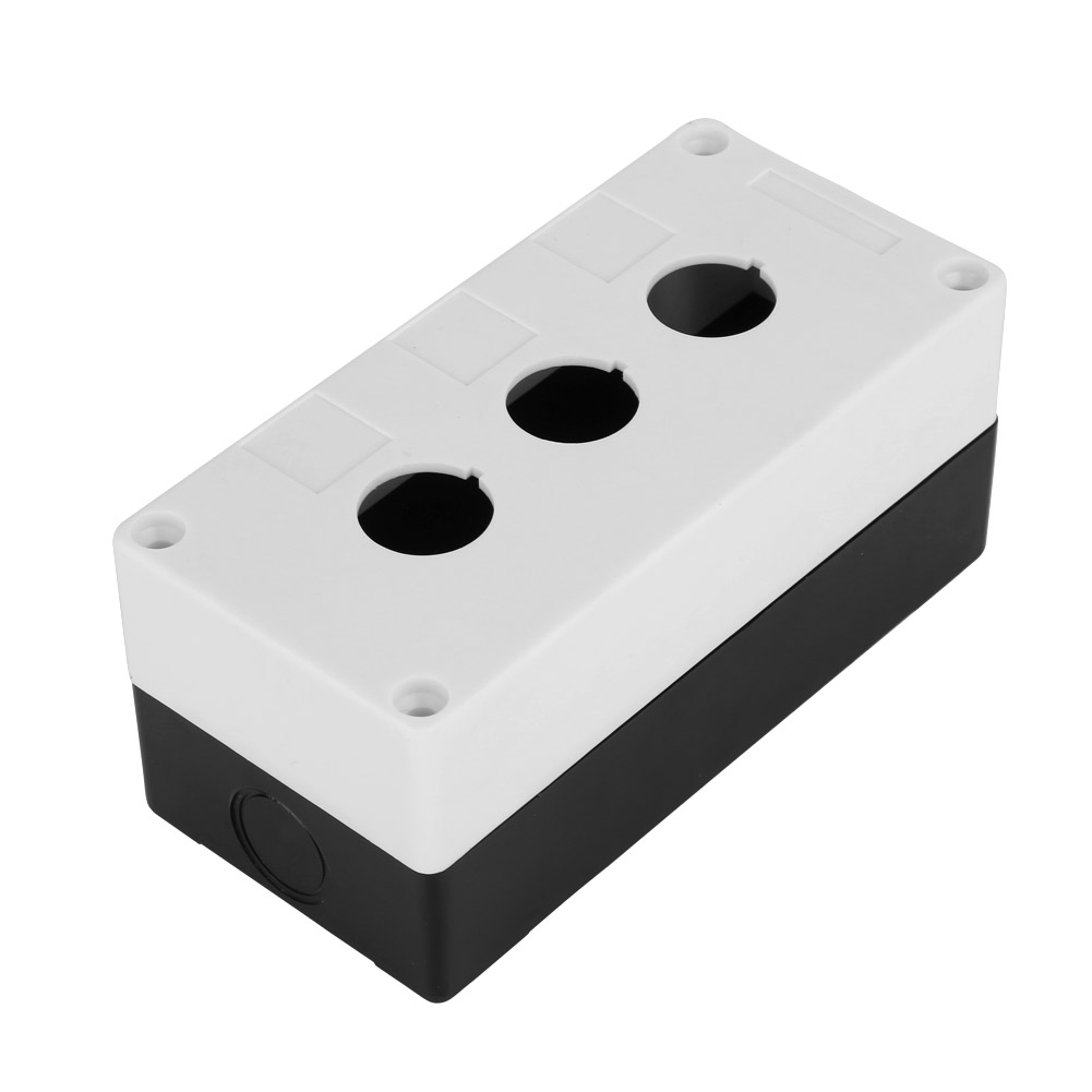 Wasserdichtes Schutzgehäuse Für Bx3 22mm Dreiloch-drucktaster (weiß)
