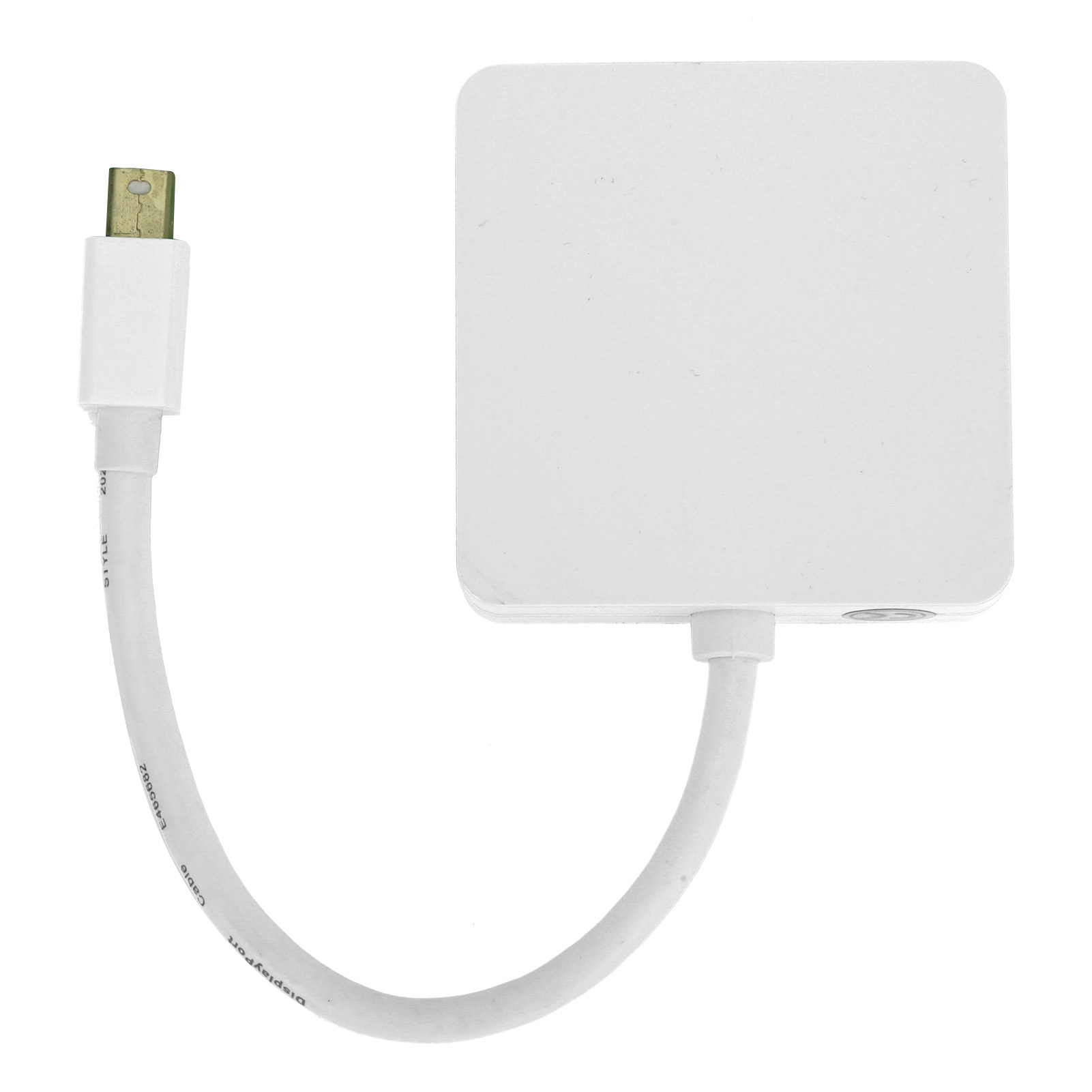 3-in-1 Mini Dp Auf Dp Dvi Hdmi 1080p High Definition Adapter Für Computer Und Fernseher (weiß)