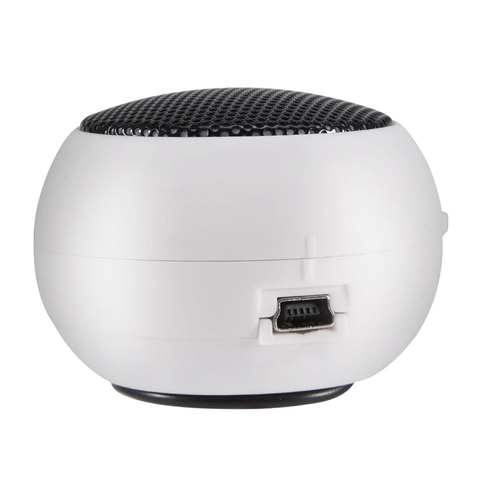 Mini-reiselautsprecher Mit 3,5-mm-anschluss Und Eingebautem Akku Für Mobiltelefon, Mp3-player Und Pc (weiß).