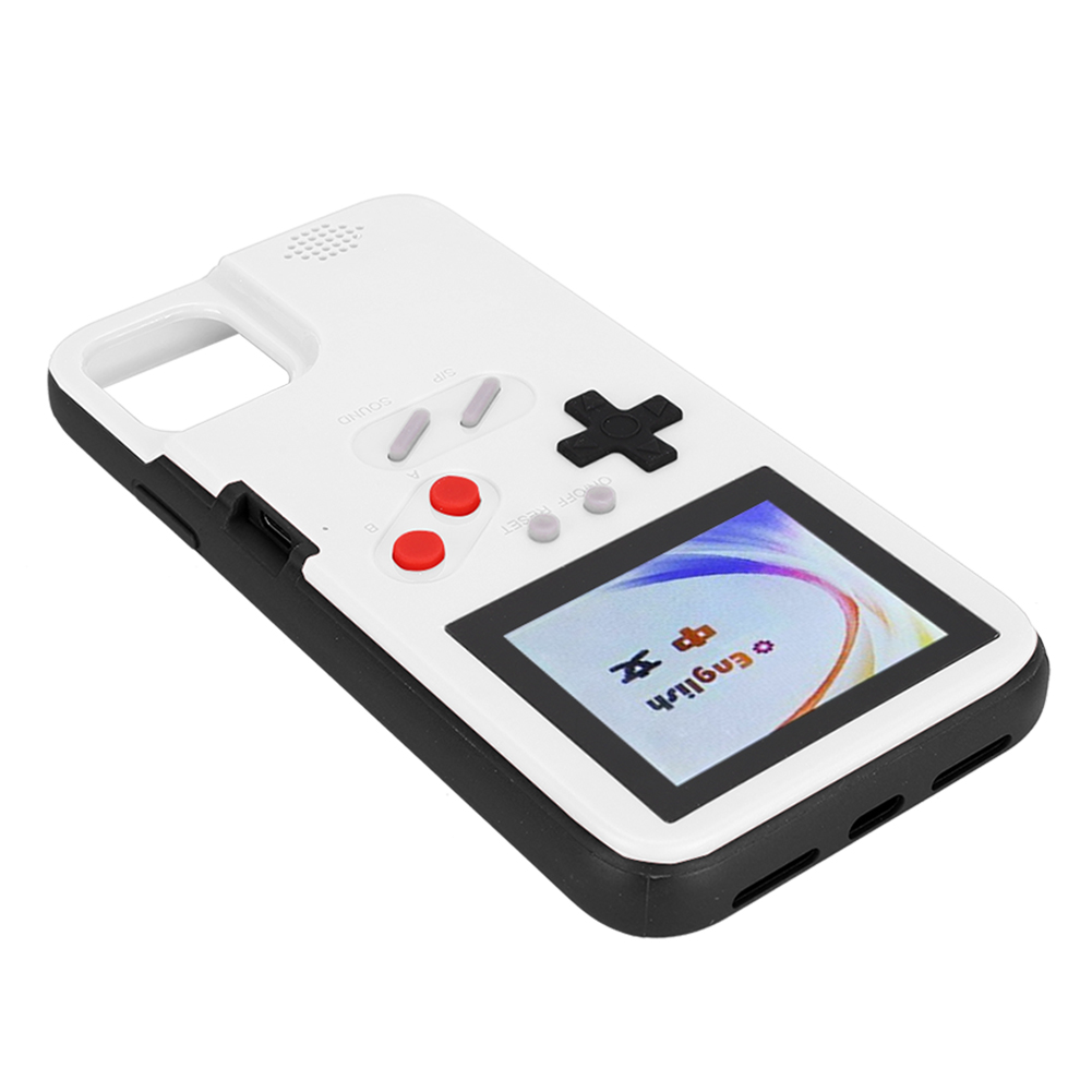 Nostalgische Retro-handyhülle Mit Farbbildschirm Für Tragbare Spielkonsolen, Kompatibel Mit Iphone 11 (weiß).