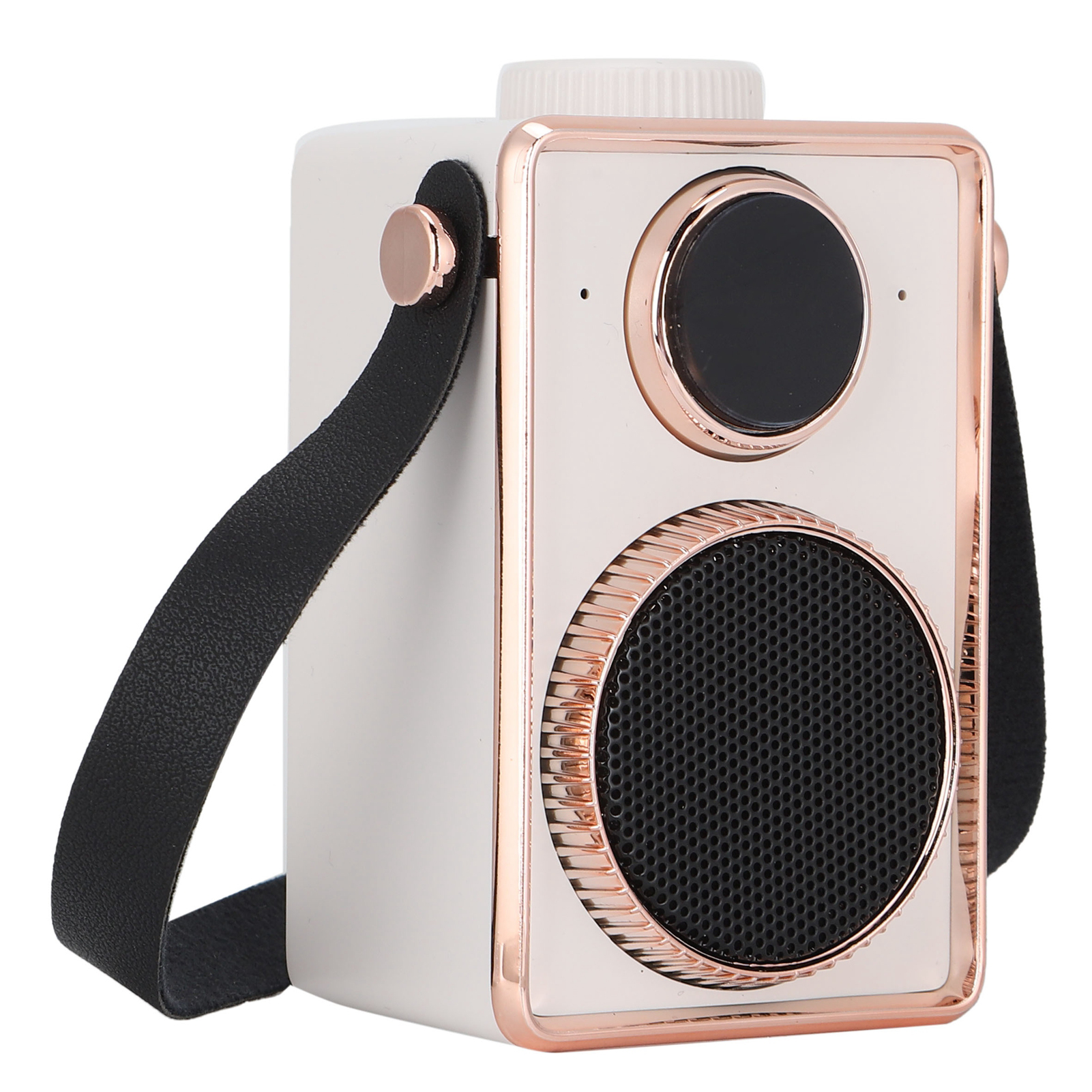 Mini-retro-bluetooth-lautsprecher, Tragbar, Kabellos, Aus Abs (weiß)