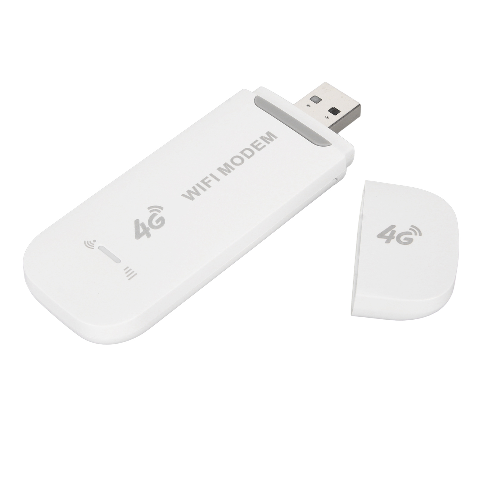 Tragbarer 4g Lte Usb-wlan-hotspot Für Reisen, Mini-router Für Mobiles Wlan, Micro-sim-kartensteckplatz, Weiß