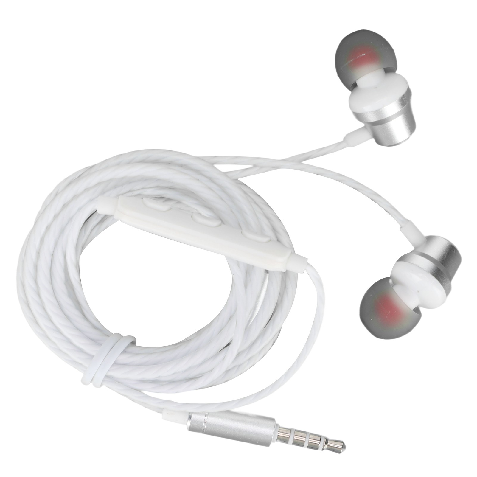 Ms29 Kabelgebundene 3,5-mm-kopfhörer Mit Lautstärkeregelung Und Mikrofon Für Pc, Mobiltelefone Und Tablets (weiß).
