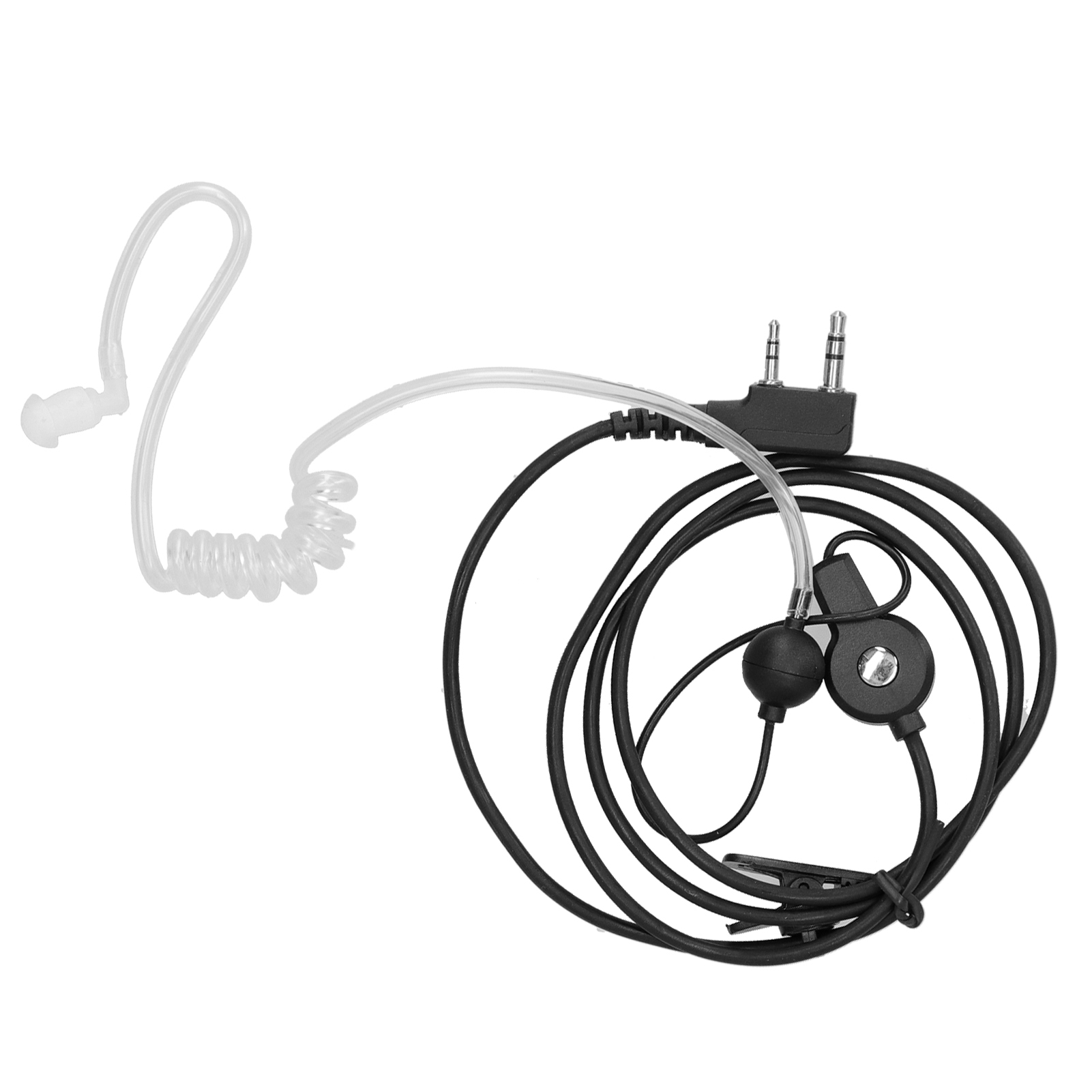 Baofeng Walkie-talkie-kopfhörer, Typ K, Mit Ohrhaken, Ohrstöpsel Und Luftkanal.