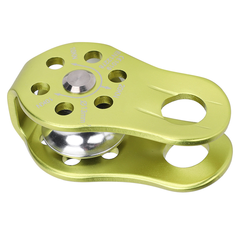 Feststehende Seitenplatte, Outdoor-kletterrolle, Einzelrolle, Höhenrettungswerkzeug, Geargreen