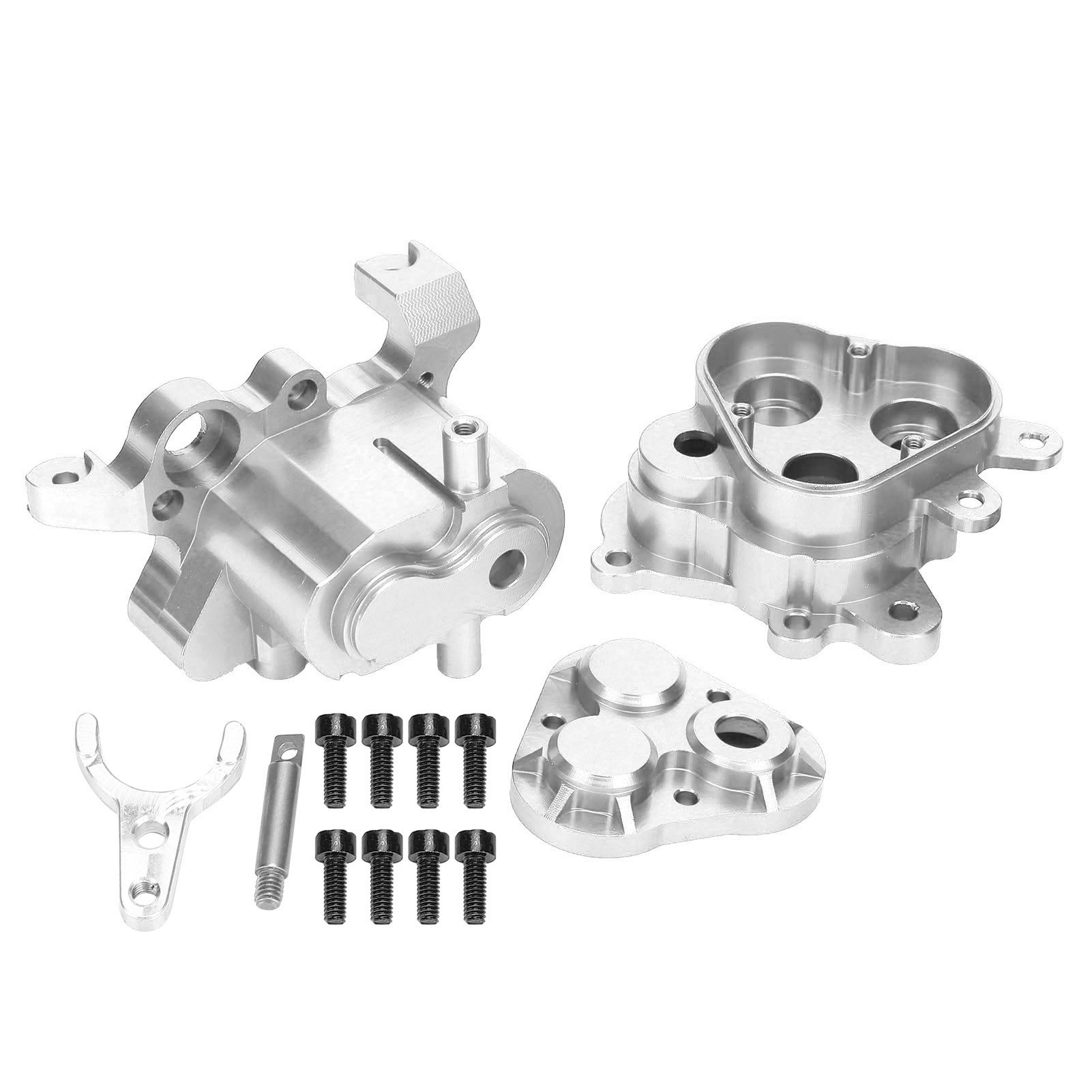Ersatz-getriebegehäuse Aus Aluminiumlegierung Für Traxxas Trx-4/6 Rc-car Im Maßstab 1:10 (silber)