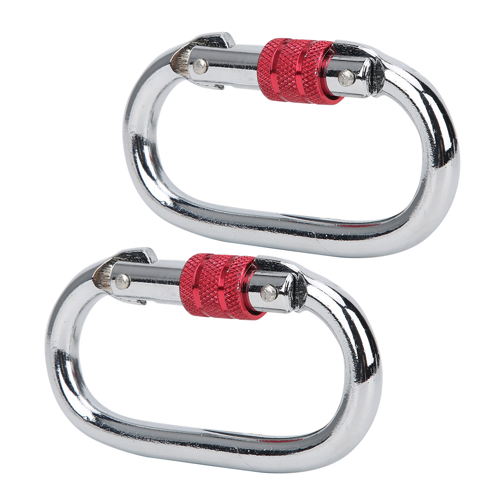 Set Mit 2 Kletter- Und Aerial-yoga-karabinern Mit O-ring-schlaufe