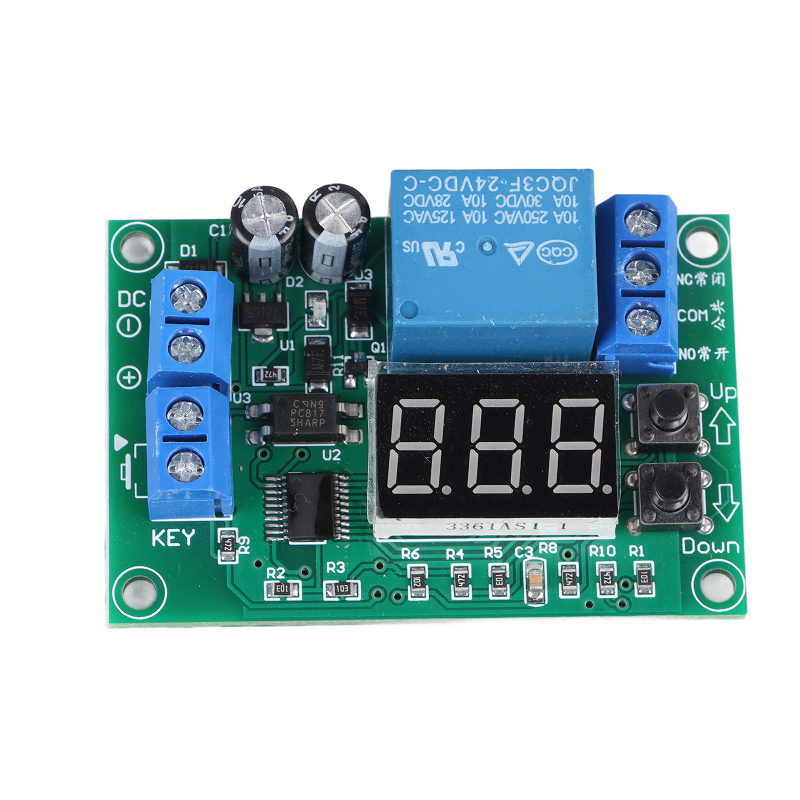 Zeitverzögerungsrelaismodul Mit 3-stelliger Digitalanzeige, Programmierbare Einstellung Über 12v-taste, Zeitverzögerungsrelais-steuerplatine