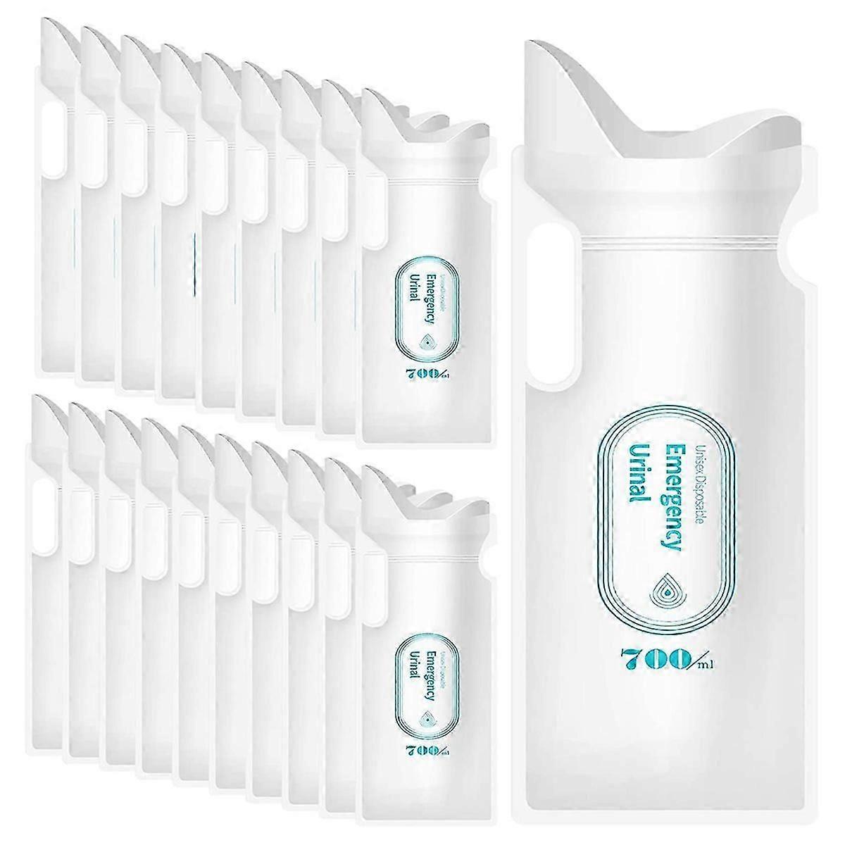Packung Mit 20 Einweg-urinbeuteln À 700 Ml, Ideal Für Reisen, Camping, Notfälle Und Staus.