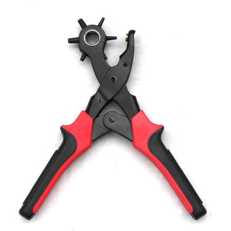 Lederlocher [perfektes Set] Professioneller Gürtellocher - Rot