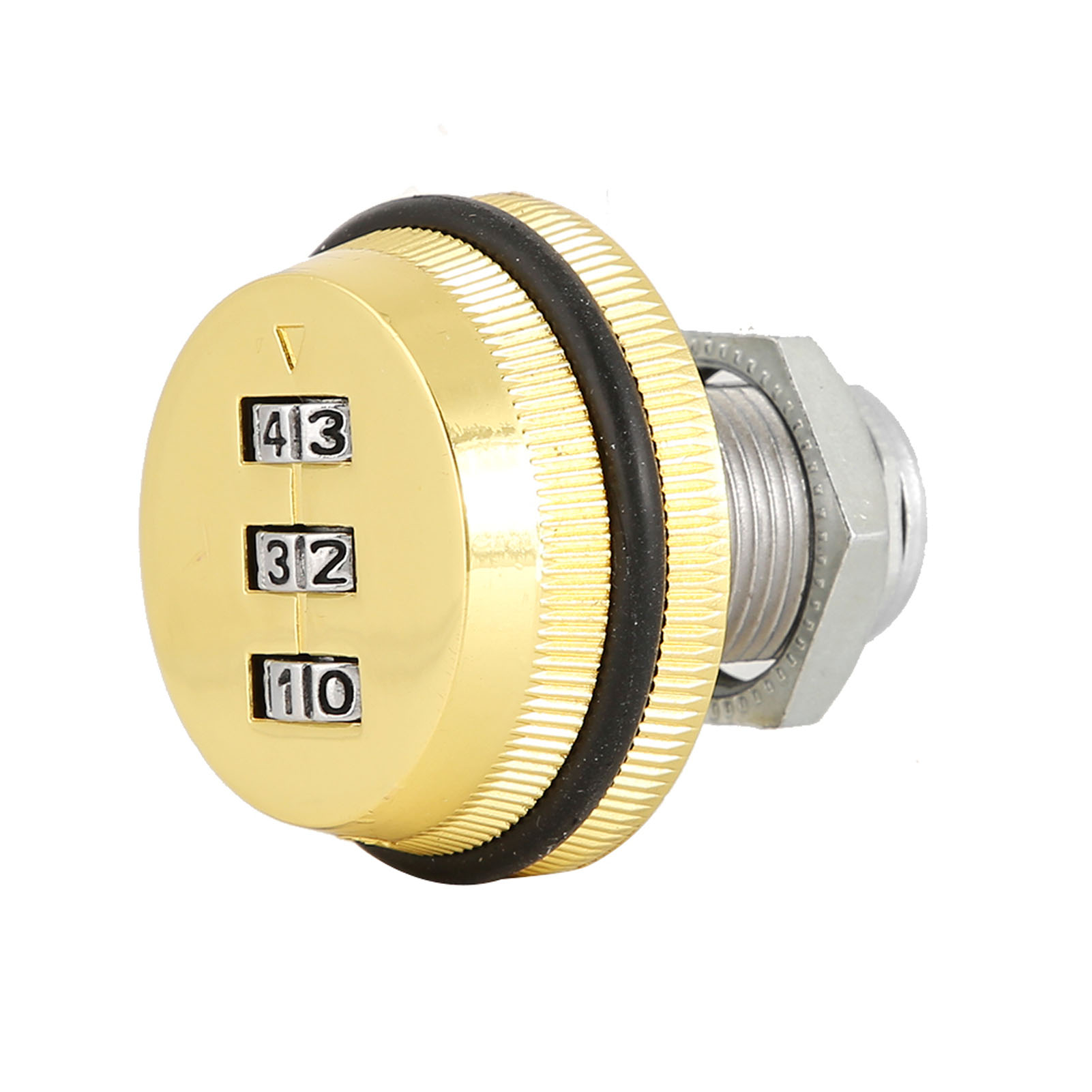 Digitales Zahlenschloss Aus Zinklegierung, 3-stellig, Goldfarben, Für Schublade Oder Briefkasten, 30 Mm.
