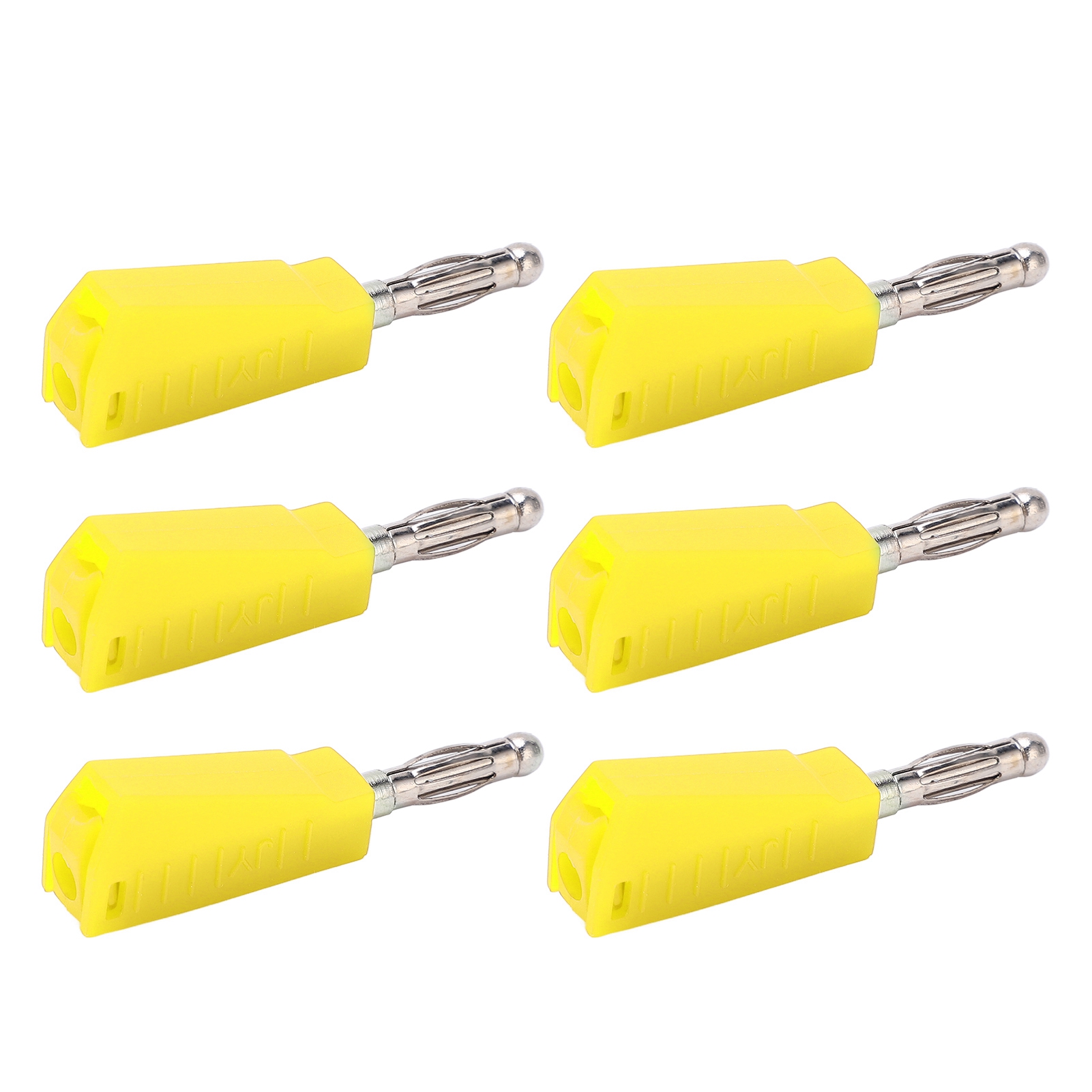Packung Mit 20 Bananensteckern (4 Mm) – Geringe Signalverluste – Stabile Stromstärke – Kompakter Und Praktischer Elektrischer Anschluss – Gelb