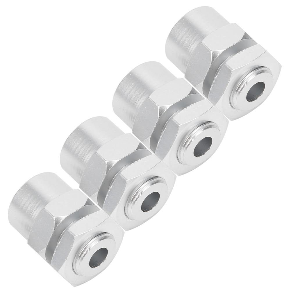 12-mm-auf-17-mm-sechskant-radadapter Für 1/10 Rc-crawler, 15 Mm, Silber