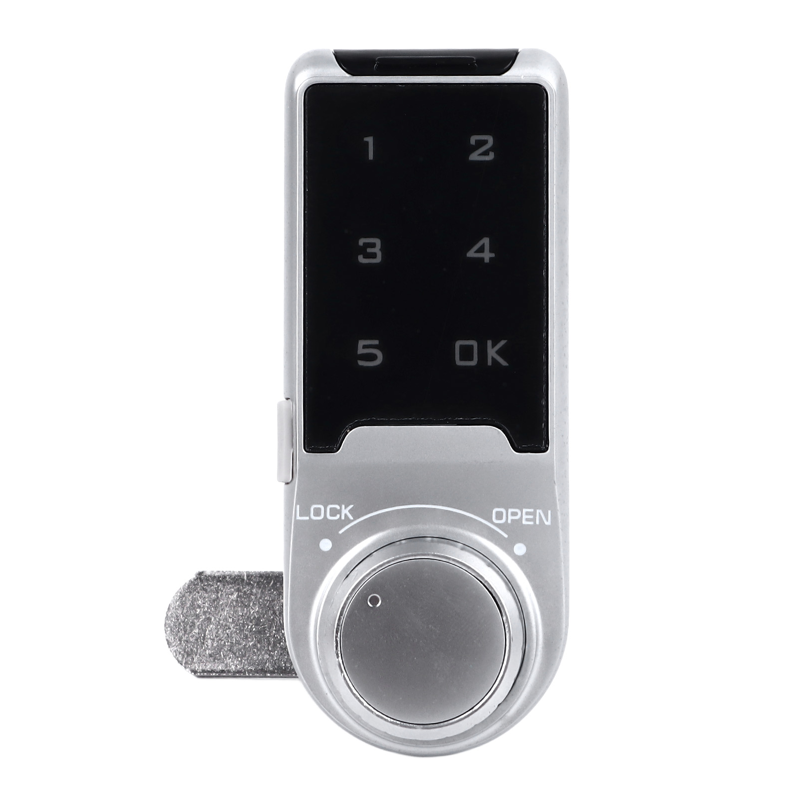 Silbernes 30-mm-touch-tastatur-möbelschloss, Elektronisches Diebstahlsicherungsschloss Für Schubladen Und Schränke Mit Code.