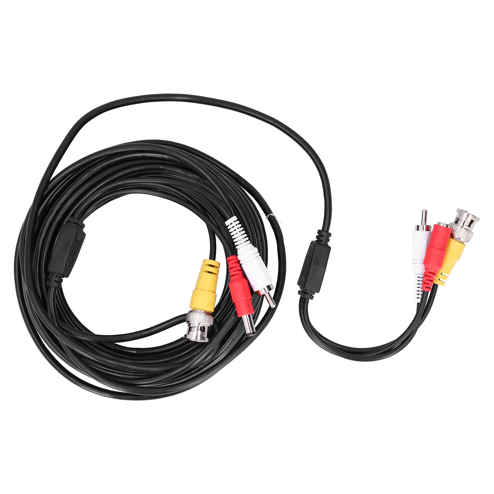 Tragbares 3-in-1-cctv-kabel Mit Video-, Audio- Und Stromanschlüssen (bnc+rca+dc) Für Dvr-überwachungssysteme (20 M / 65,6 Ft)