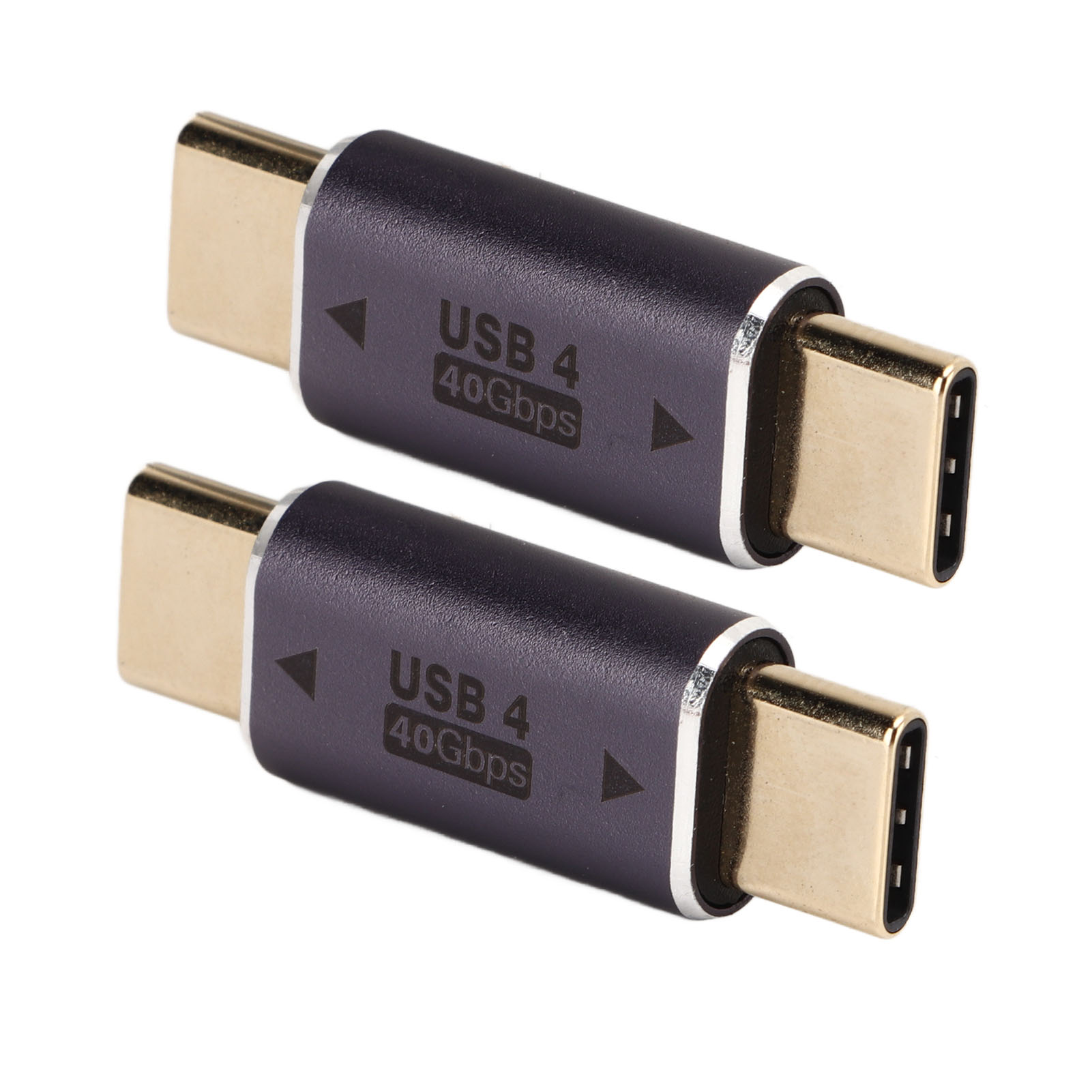 2er-pack Usb-c-stecker-auf-usb-c-stecker-adapter, 40 Gbit/s, 100 W, Mini-usb-c-adapter (gerade) Für Laptop Und Smartphone