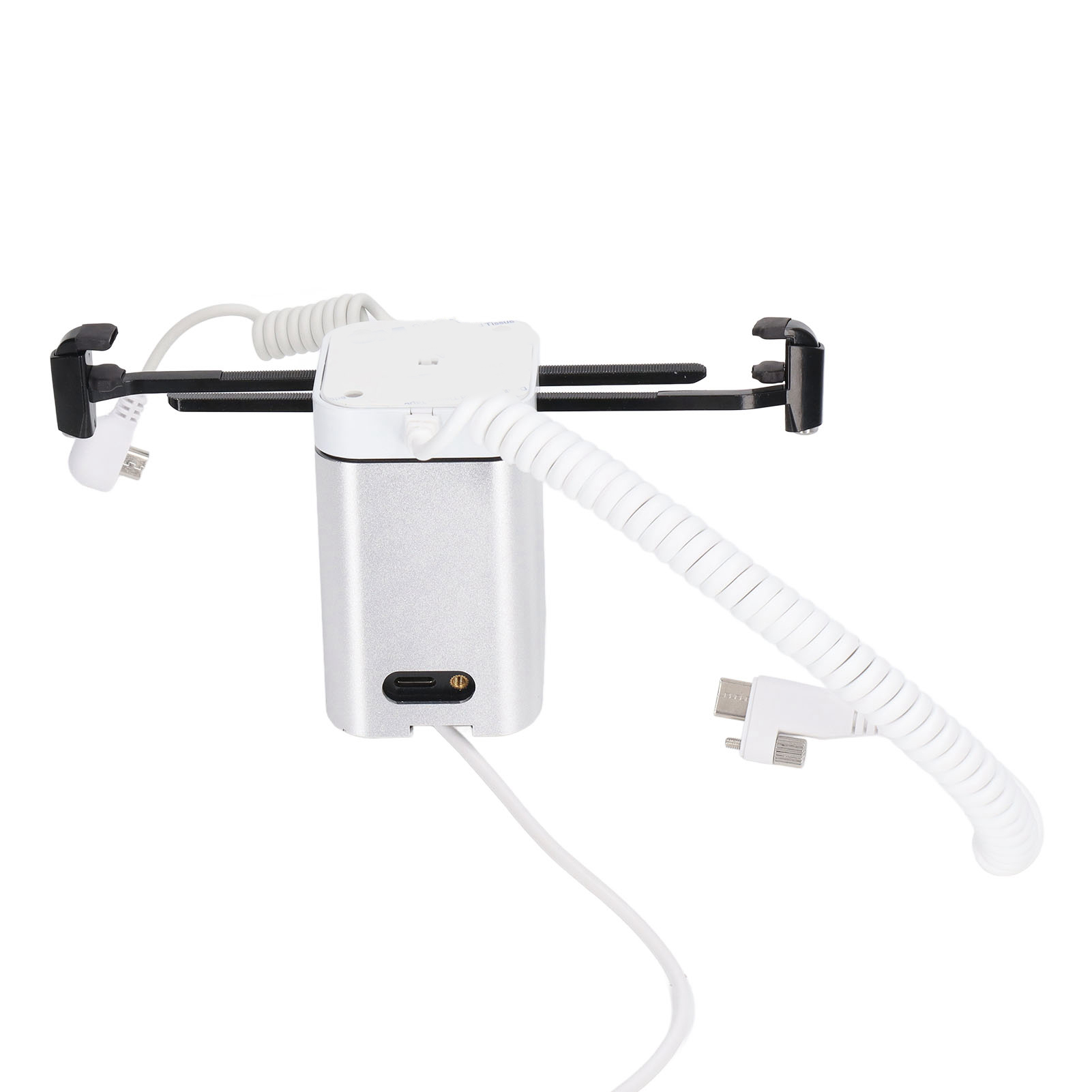 Diebstahlsicherer Displayständer Mit Krallen, 95-120 Db Sicherheitsalarm, Ladefunktion Für Mobiltelefone Und Android-tablets.