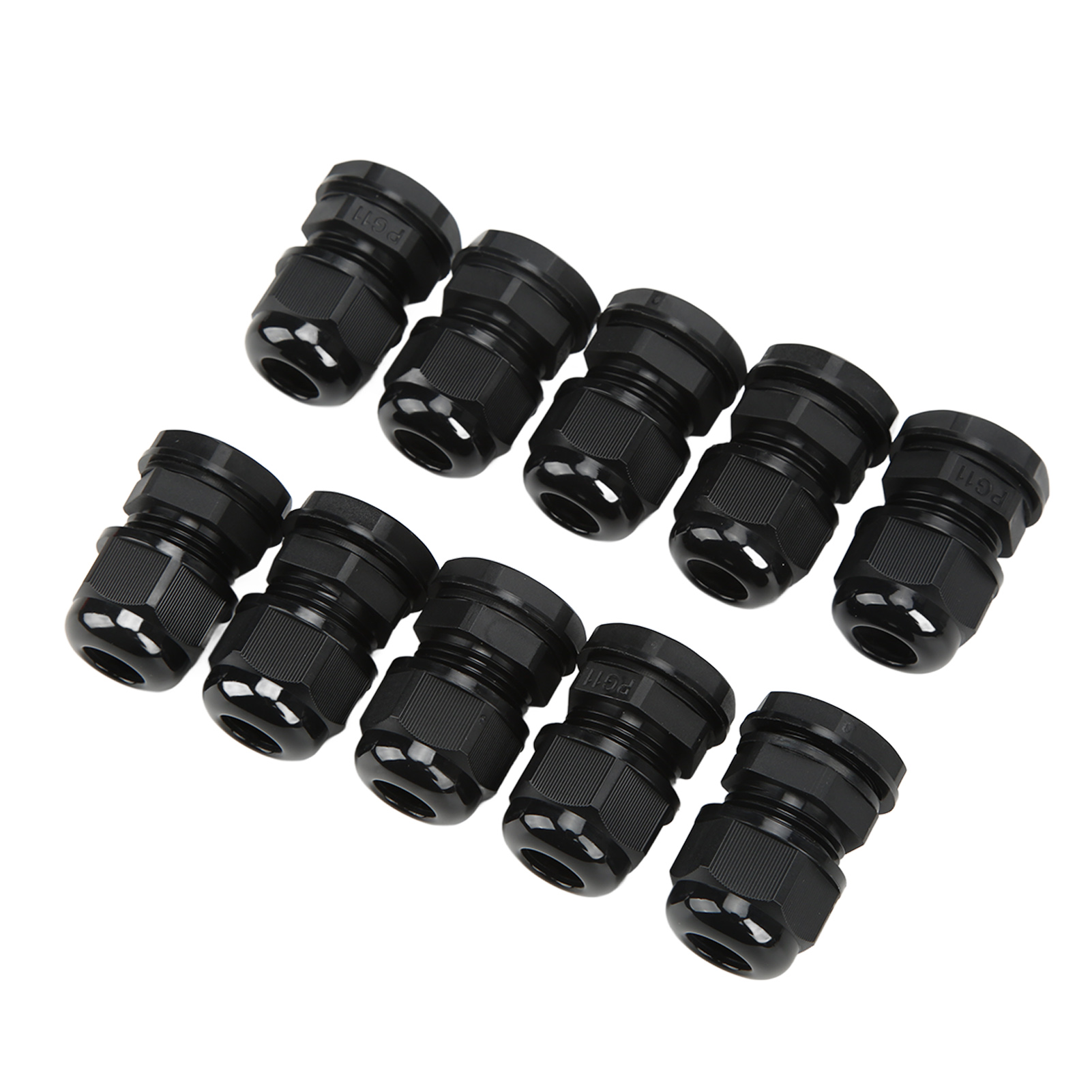 Packung Mit 10 Wasserdichten Pa-nylon-kabelverschraubungen Für Schaltschränke Pg11b-10