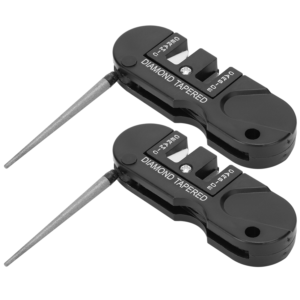 Outdoor-edc-taschenmesserschärfer (2er-pack) – Tragbarer, Konischer Diamantschärferstab
