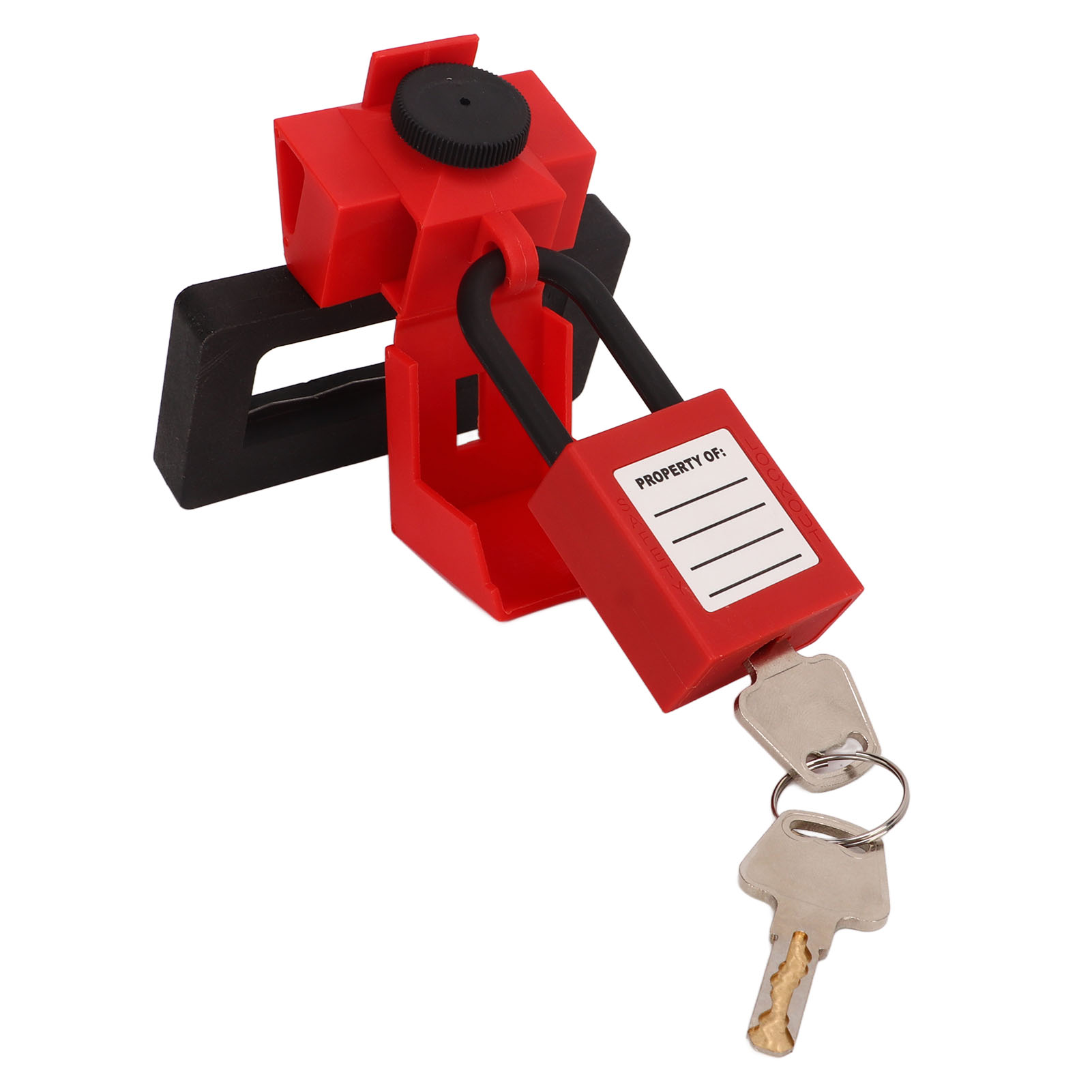 Sicherheitsclip-vorhängeschloss-set Für Leistungsschalter, Hergestellt Aus Universellem Hitzebeständigem Nylon, Für Lockout/tagout.