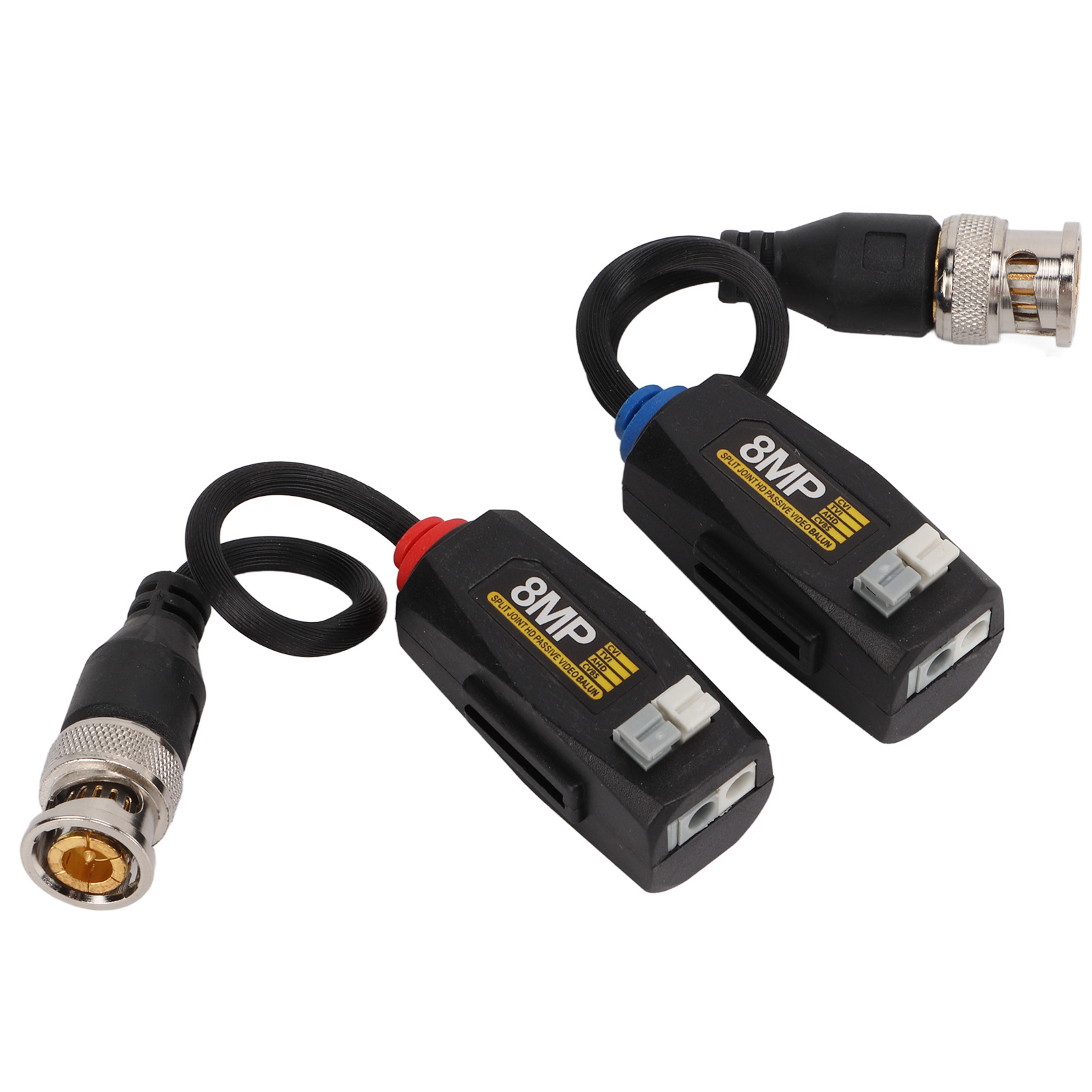 Zwei Passive 4k 8mp 1080p Hd-videobaluns Mit Blitzschutz Für Ahd Cvi Tvi Cvbs-kameras