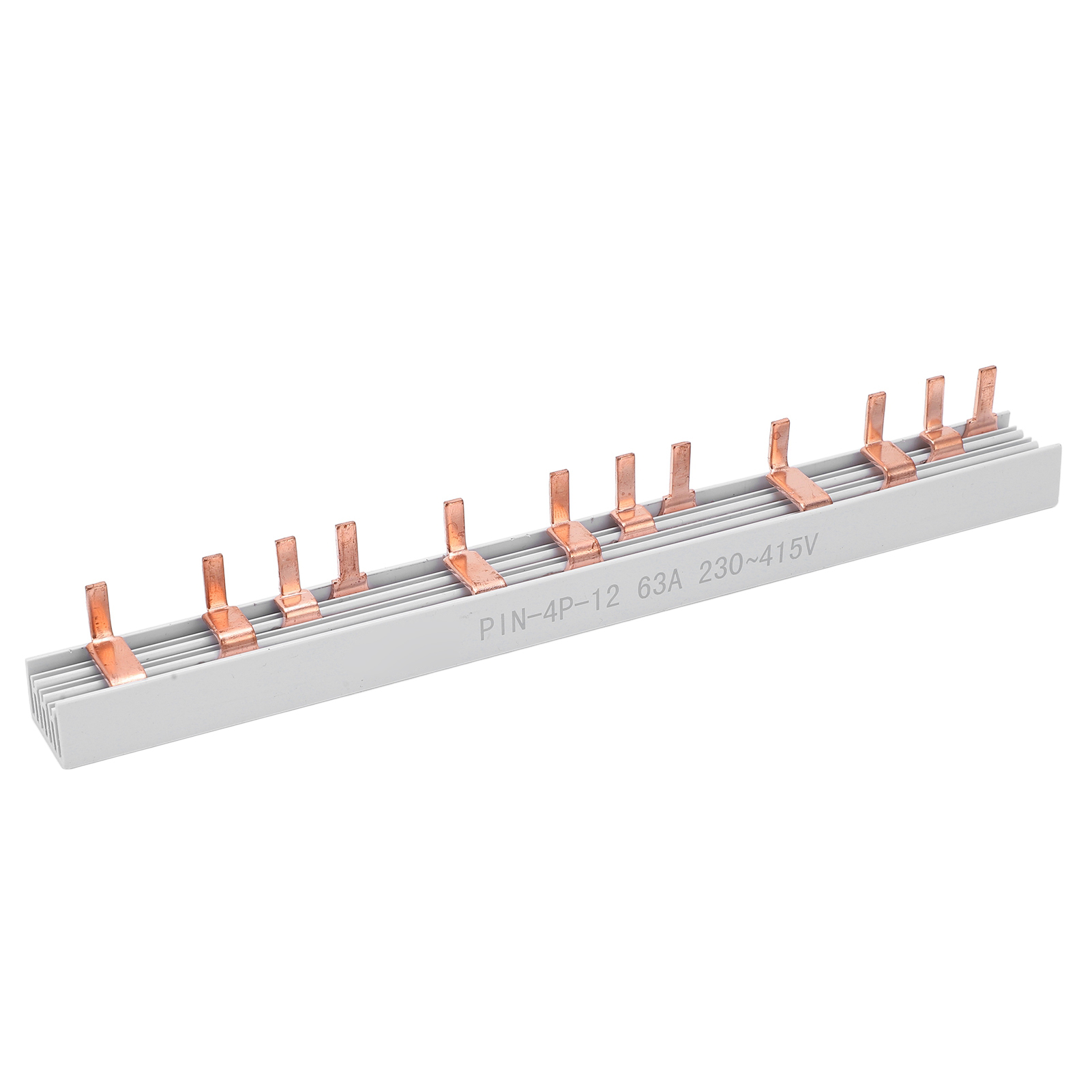Sammelschienen-klemmenblock Für 4-polige Leistungsschalter, 12 Kanäle, Rotes Kupfer, 63 A, 230–415 V, Für Industrielle, Außen- Und Schiffsanwendungen