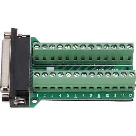 25-poliger Schraubanschluss Für Signalmodule, Für Leiterplattenanschlussplatinen, Zur Fehlersuche Und Kommunikation. Db25-m2-buchse.
