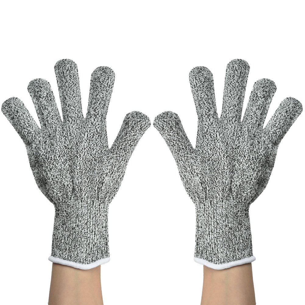 1 Paar Schnittfeste Küchenhandschuhe Der Schutzklasse 5, Resistent Gegen Schnitte Und Messer (größe S 20 Cm)