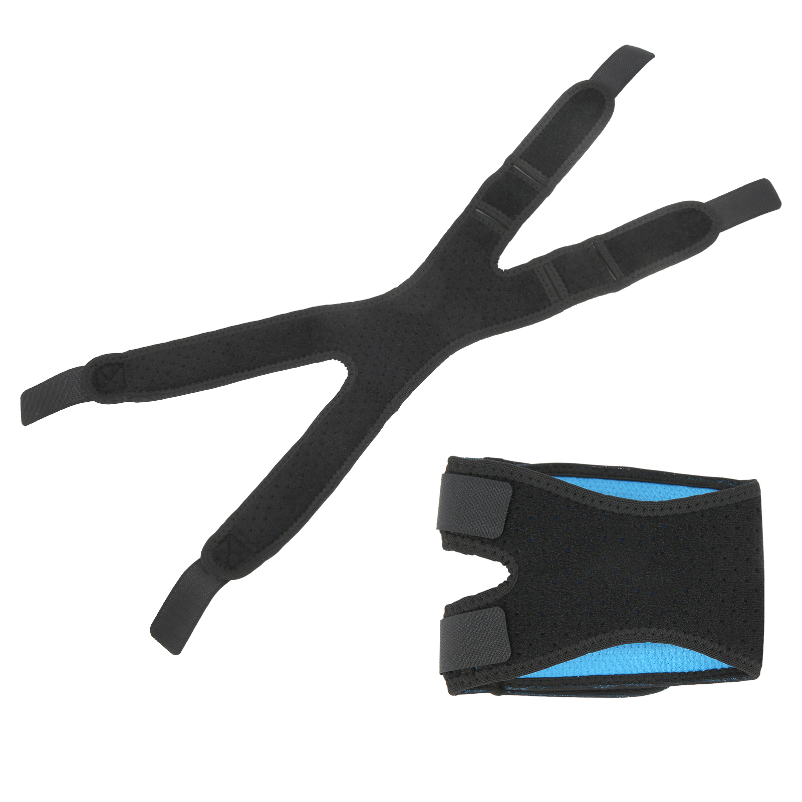 Verstellbare Elastische Kniebandage, Rutschfeste Kompressionsorthese Mit Schutzgurt Für Sport