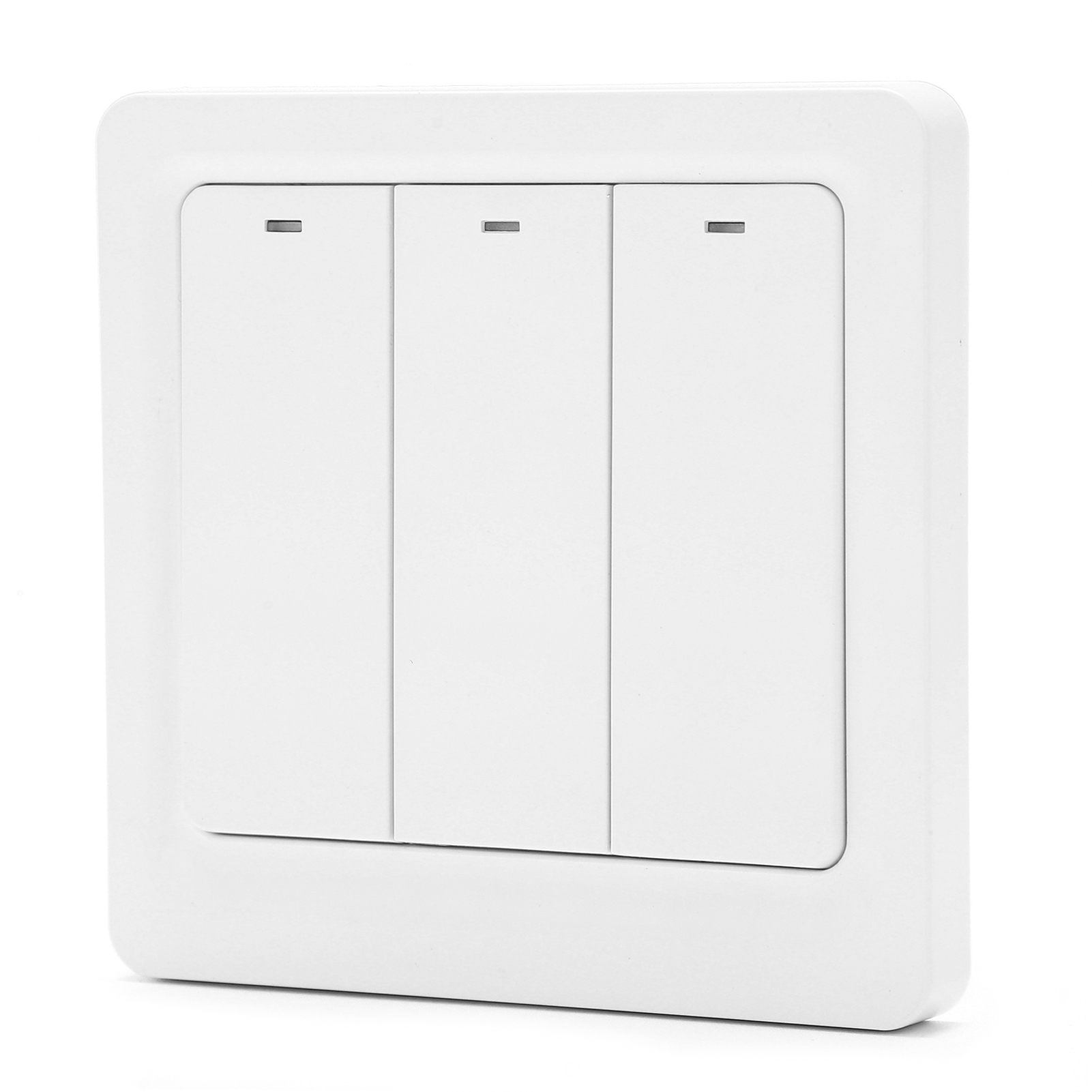 Tuya Smart-druckknopf-wandschalter Zero Single Fire 3-wege 600w Pc Für Ac 100-240v Wlan