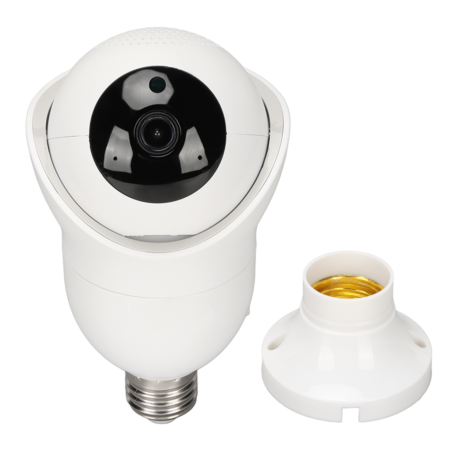 1-megapixel-360°-wlan-smart-kamera Mit Nachtsicht, E27-lampenfassung, Für Zuhause