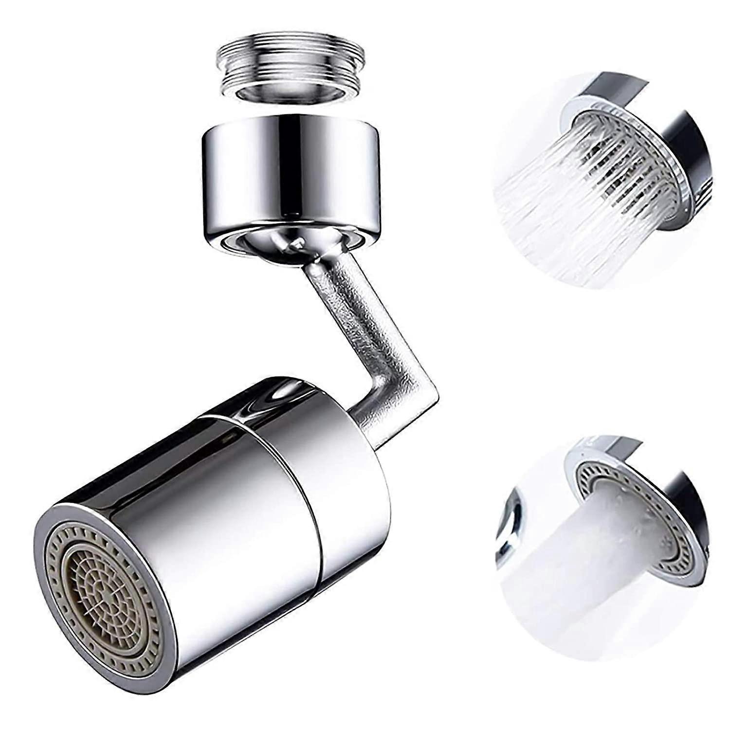 Universeller Spritzschutz-wasserhahn Mit 720° Drehbarem Filter, Luftsprudler Und Verlängerung, 2 Wasserauslassmodi, 4-lagigem Netzfilter Für Bad Und Küche.