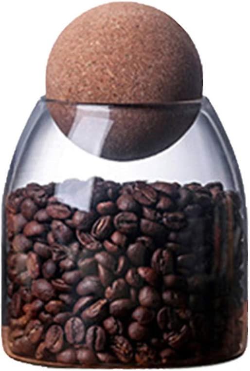 Luftdichtes Vorratsglas Aus Klarem Borosilikatglas Mit Korkverschluss Für Gewürze, Zucker, Kaffee