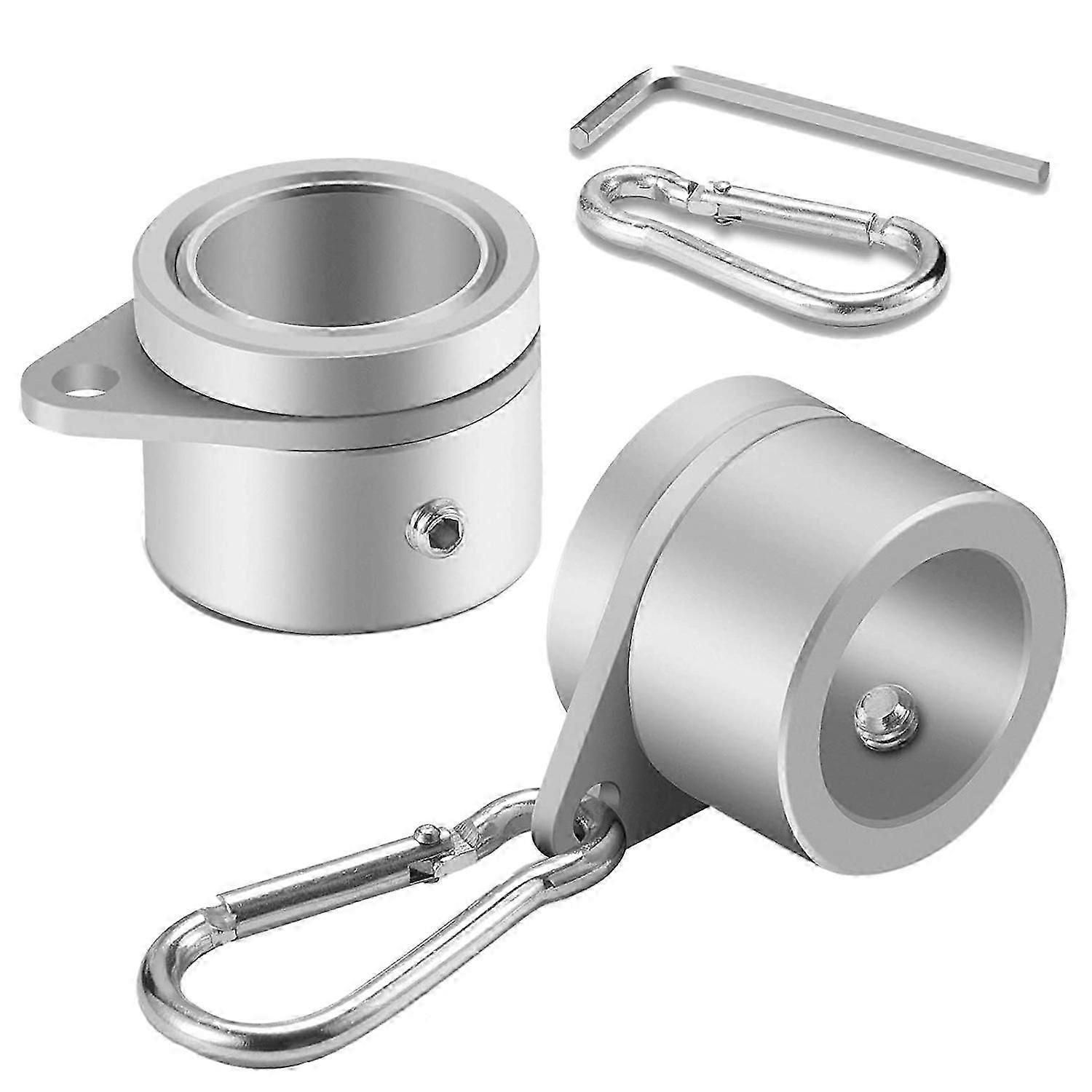 Set Aus 2 Fahnenmastbefestigungsringen, Anti-wrap-funktion, 360° Drehbar, 28,6 Cm (11,25 Zoll).
